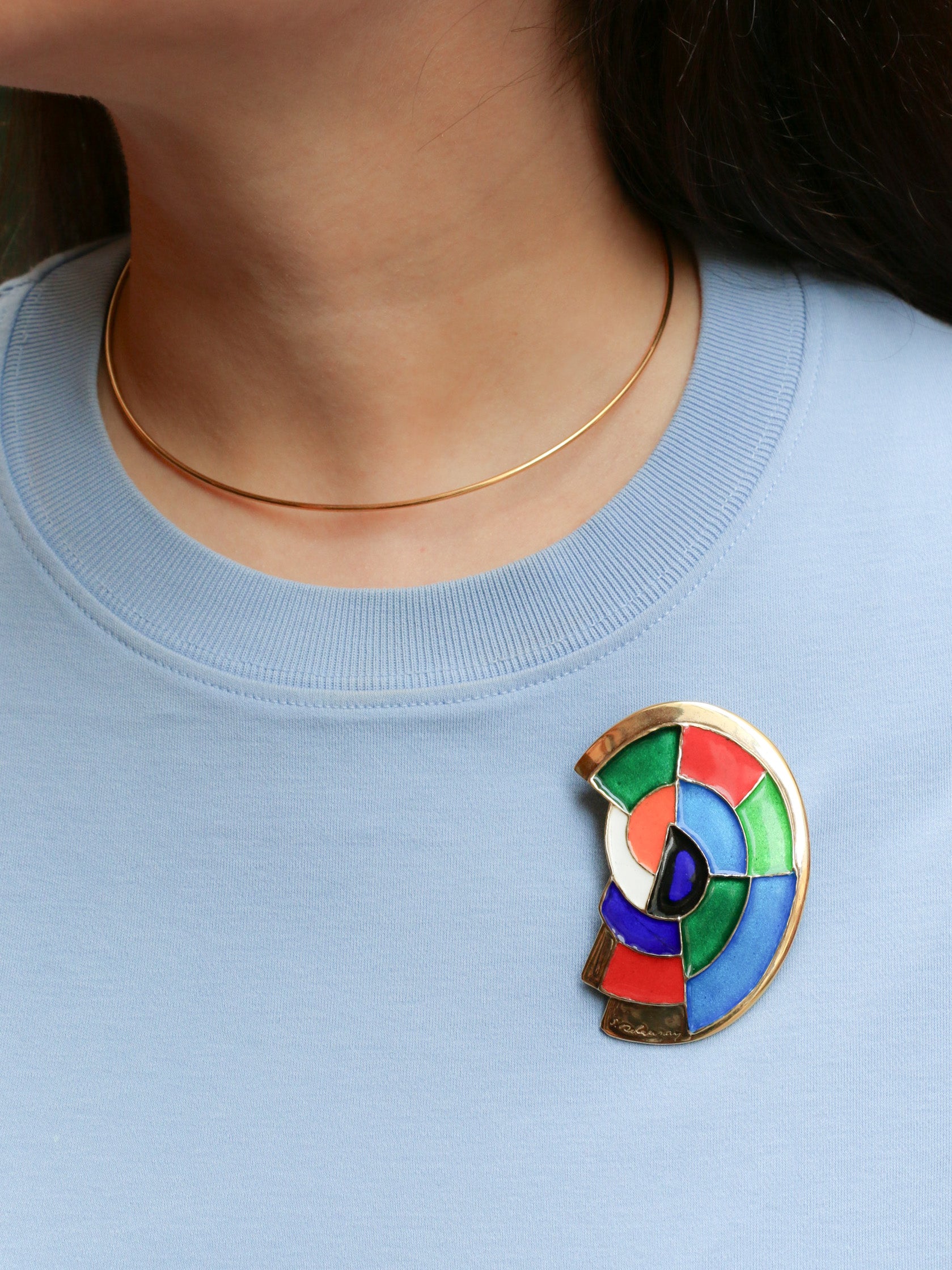 Collier broche SONIA DELAUNAY Edition ARTCURIAL