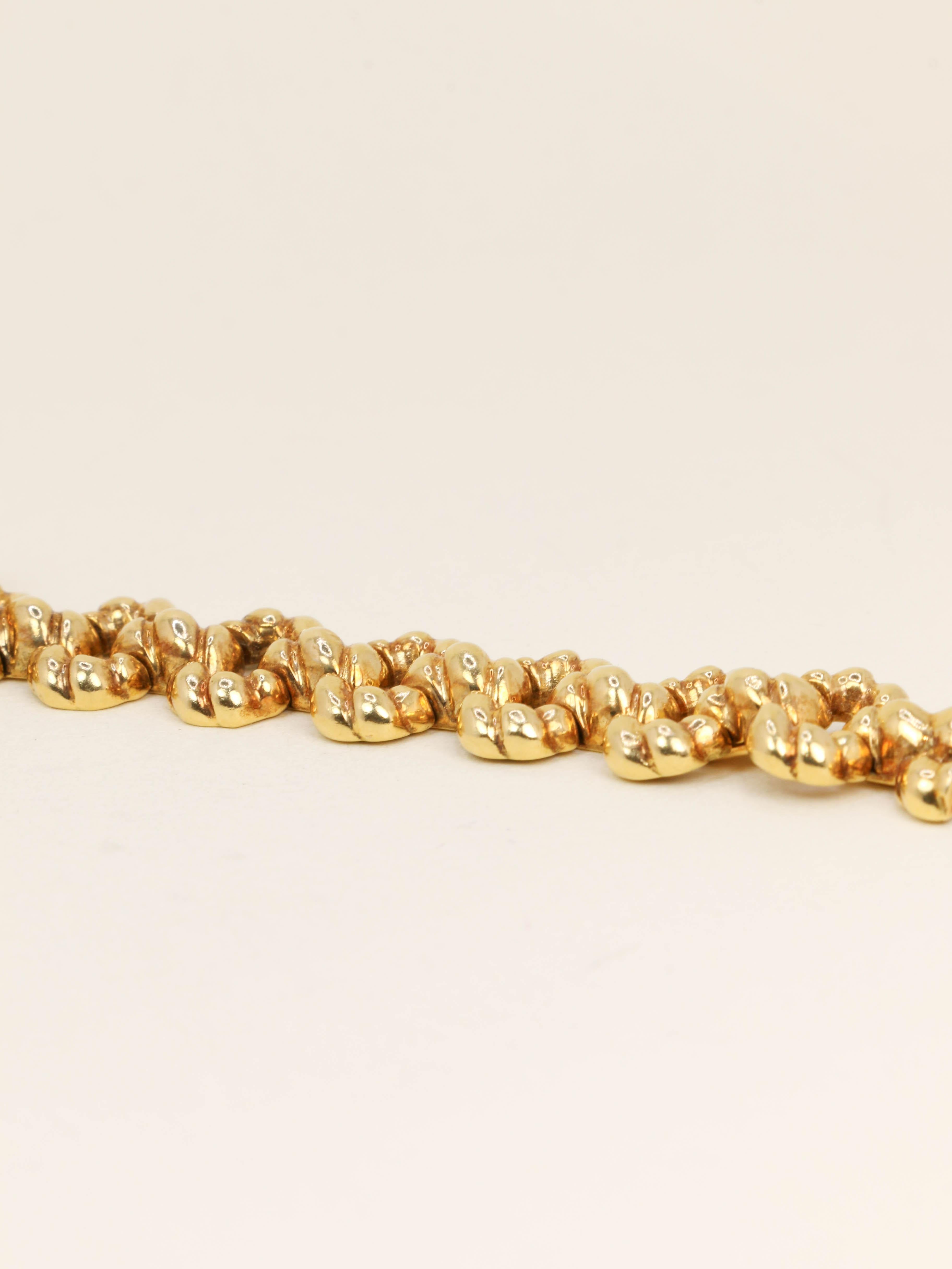 BALENCIAGA Montre vintage or jaune