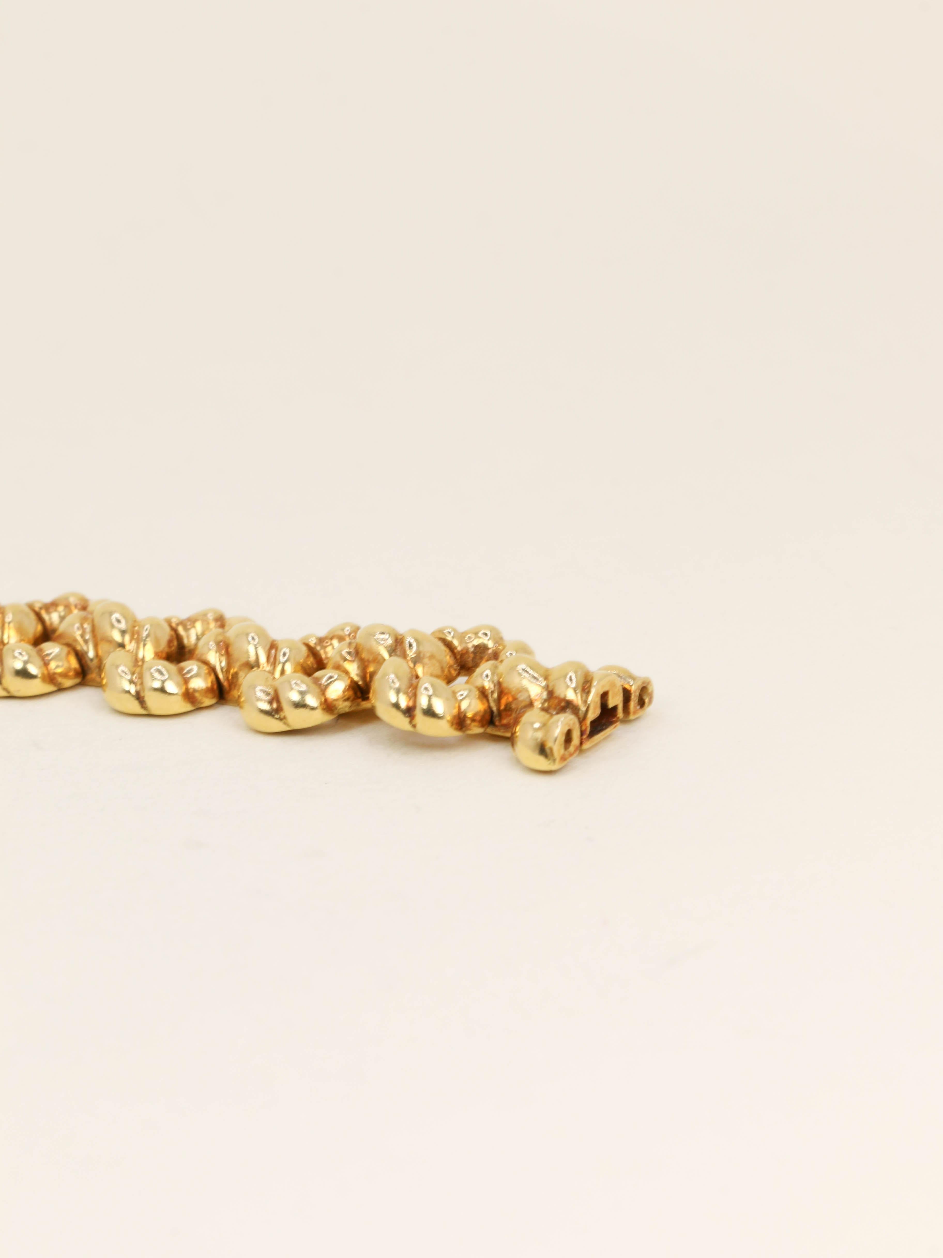 BALENCIAGA Montre vintage or jaune