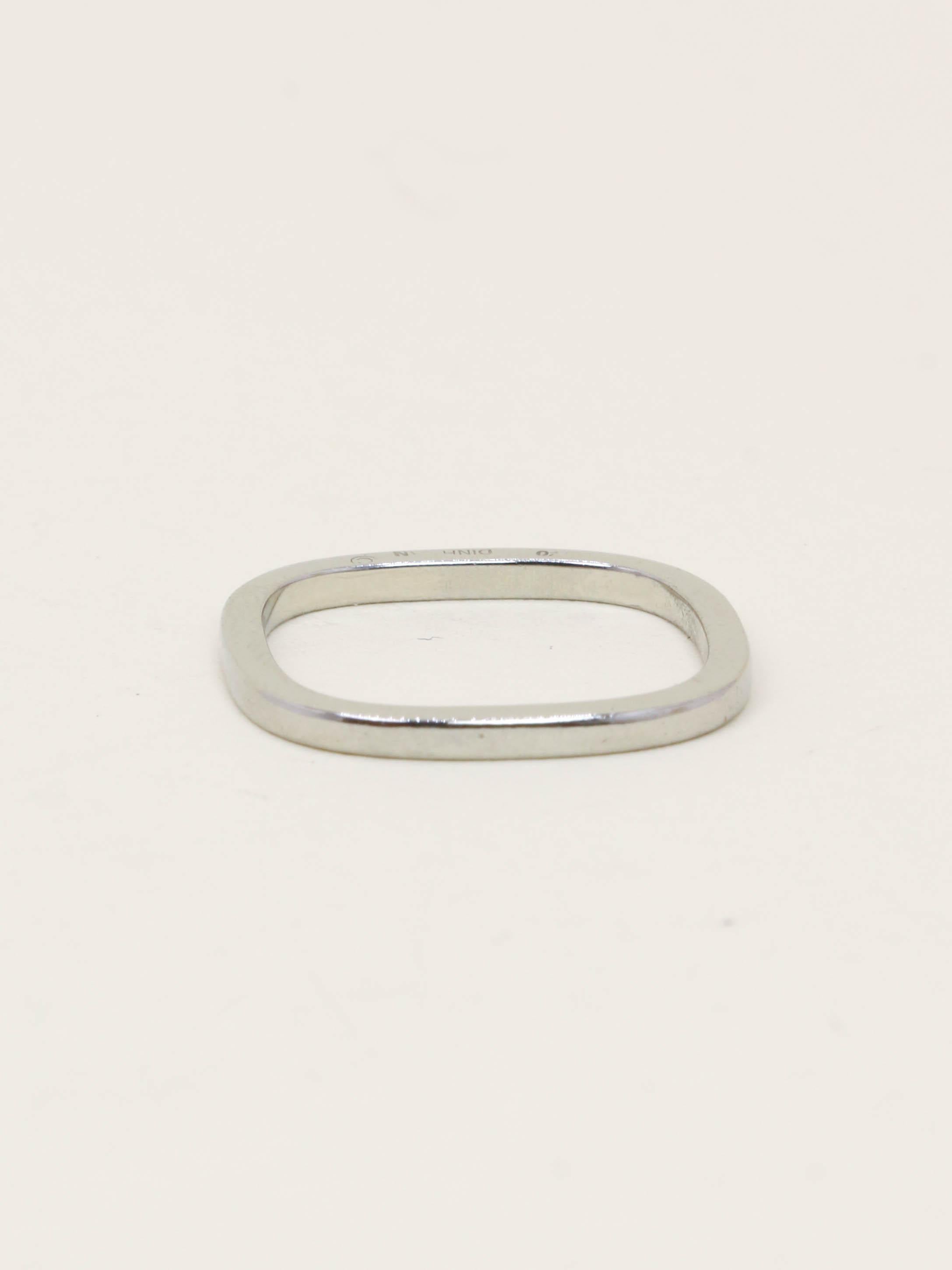 DINH VAN Alliance carrée or blanc