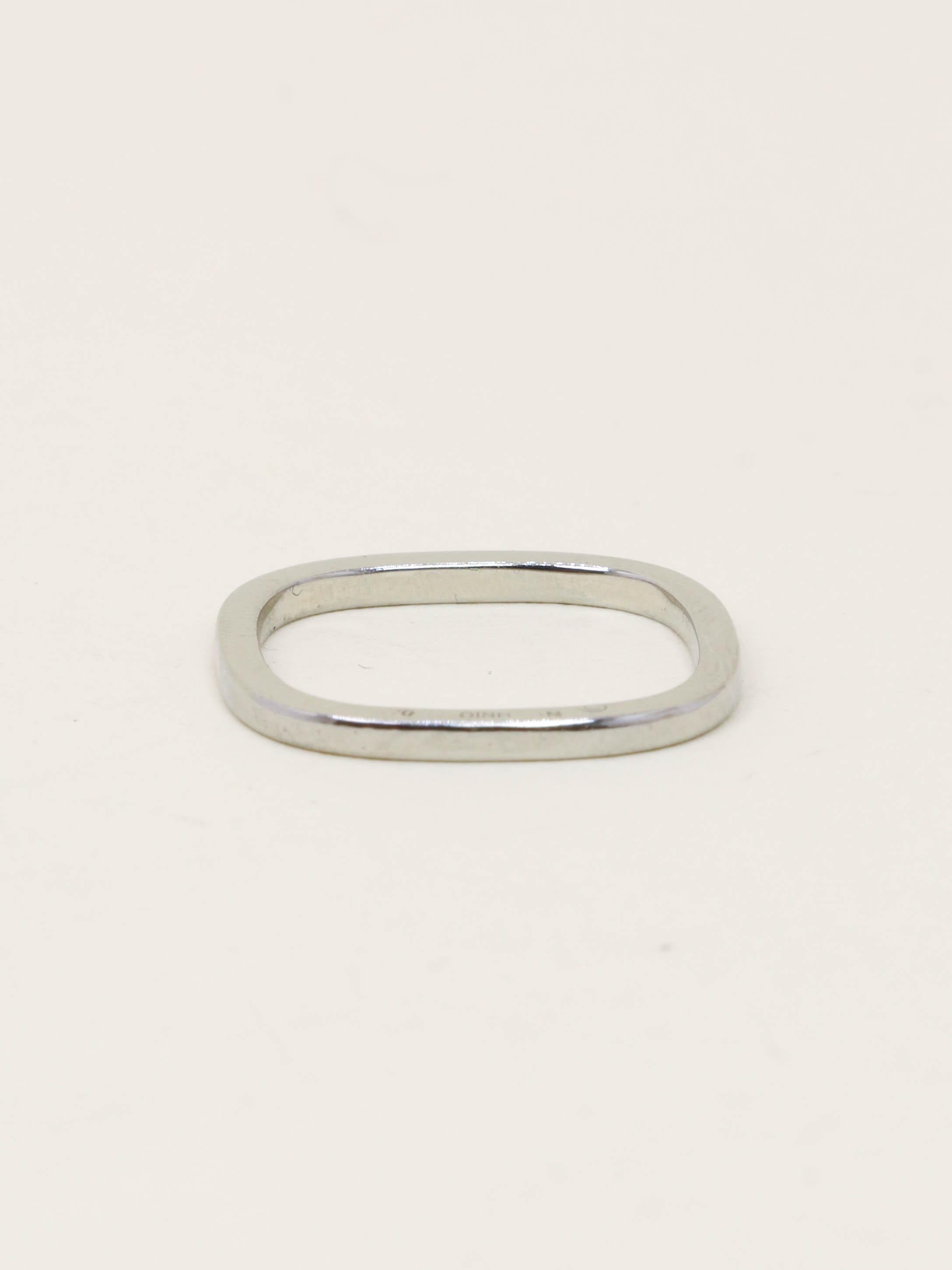 DINH VAN Alliance carrée or blanc