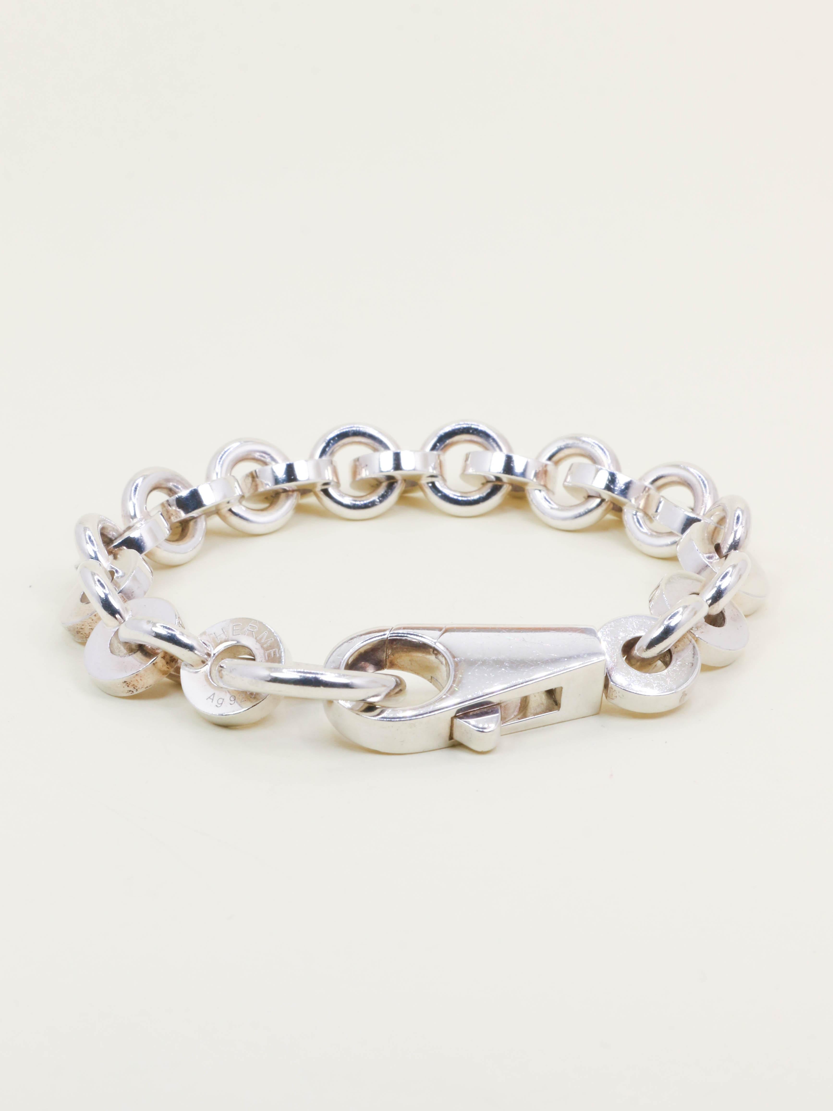 HERMES Bracelet Voltige Argent