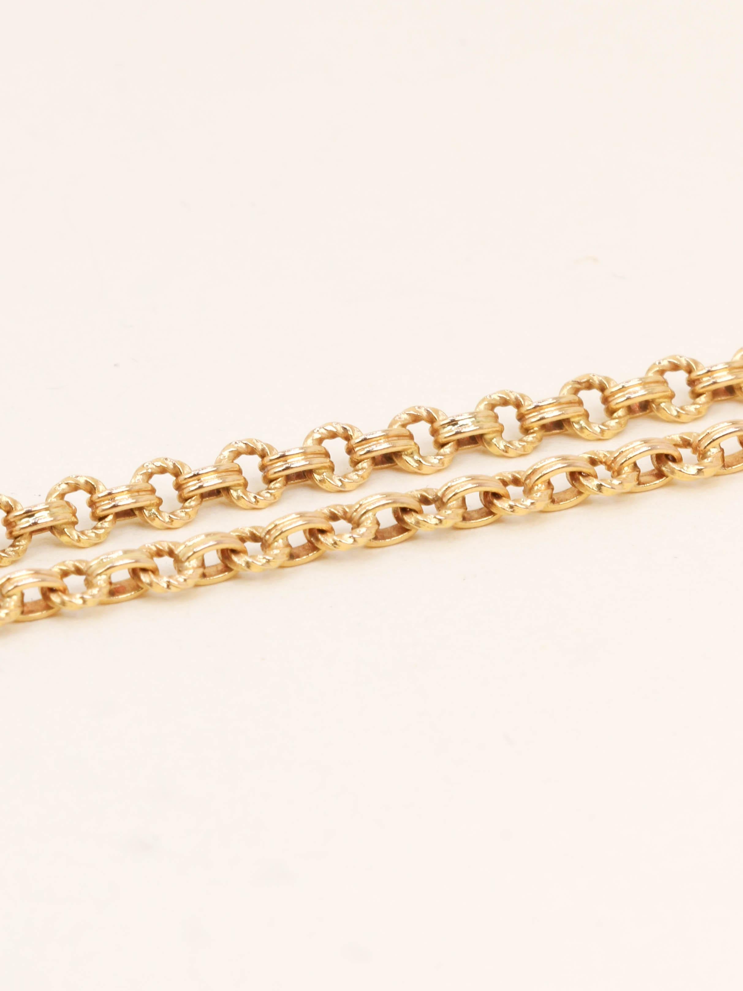 Collier Chaîne ancienne or jaune