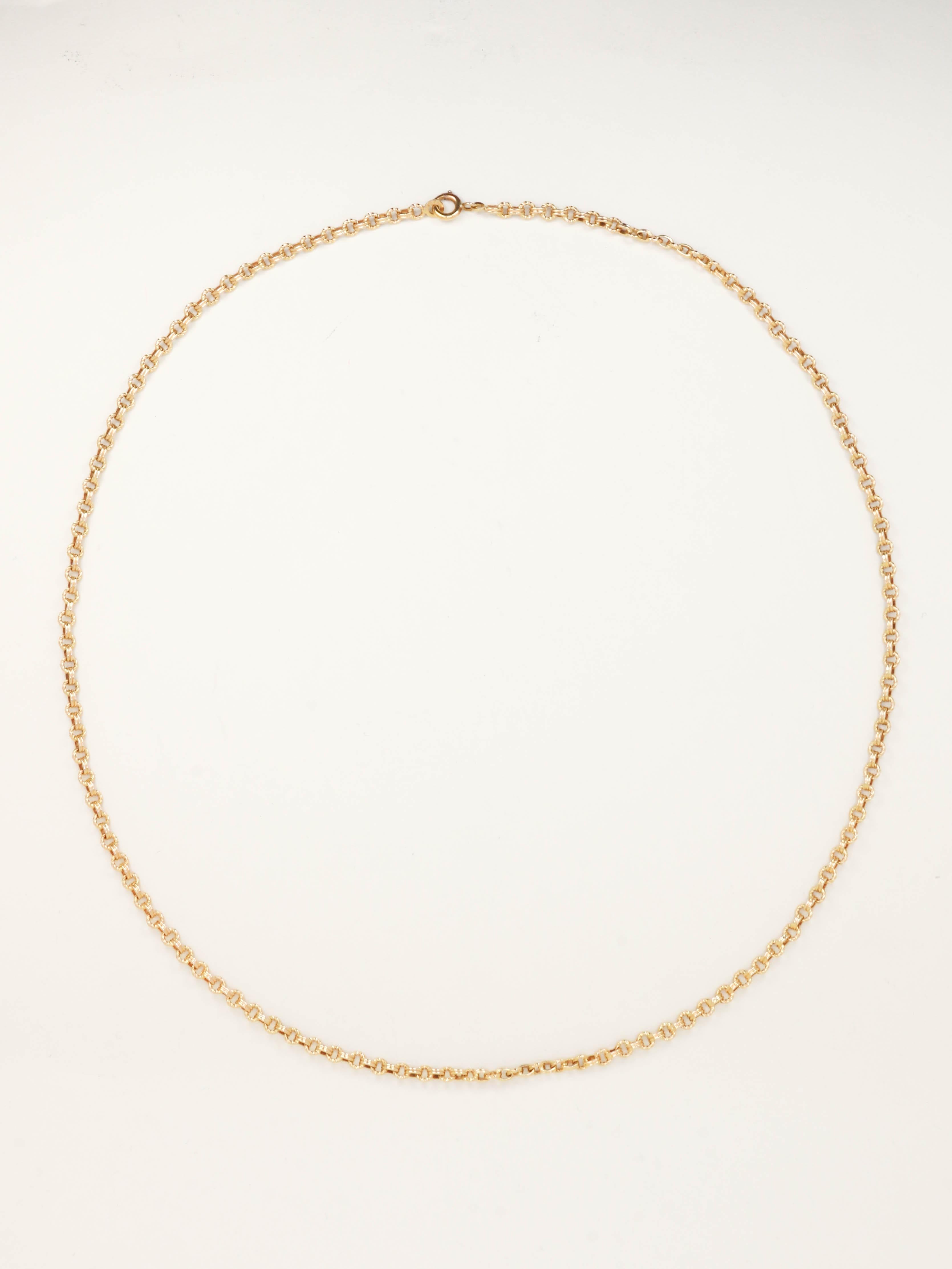Collier Chaîne ancienne or jaune