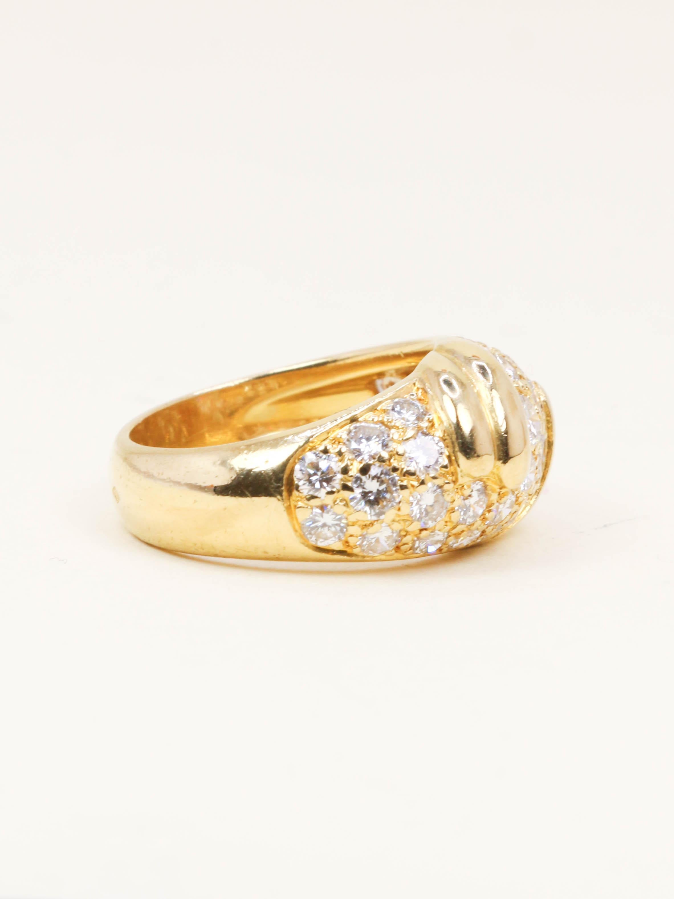 FRED Bague panthère or jaune diamants