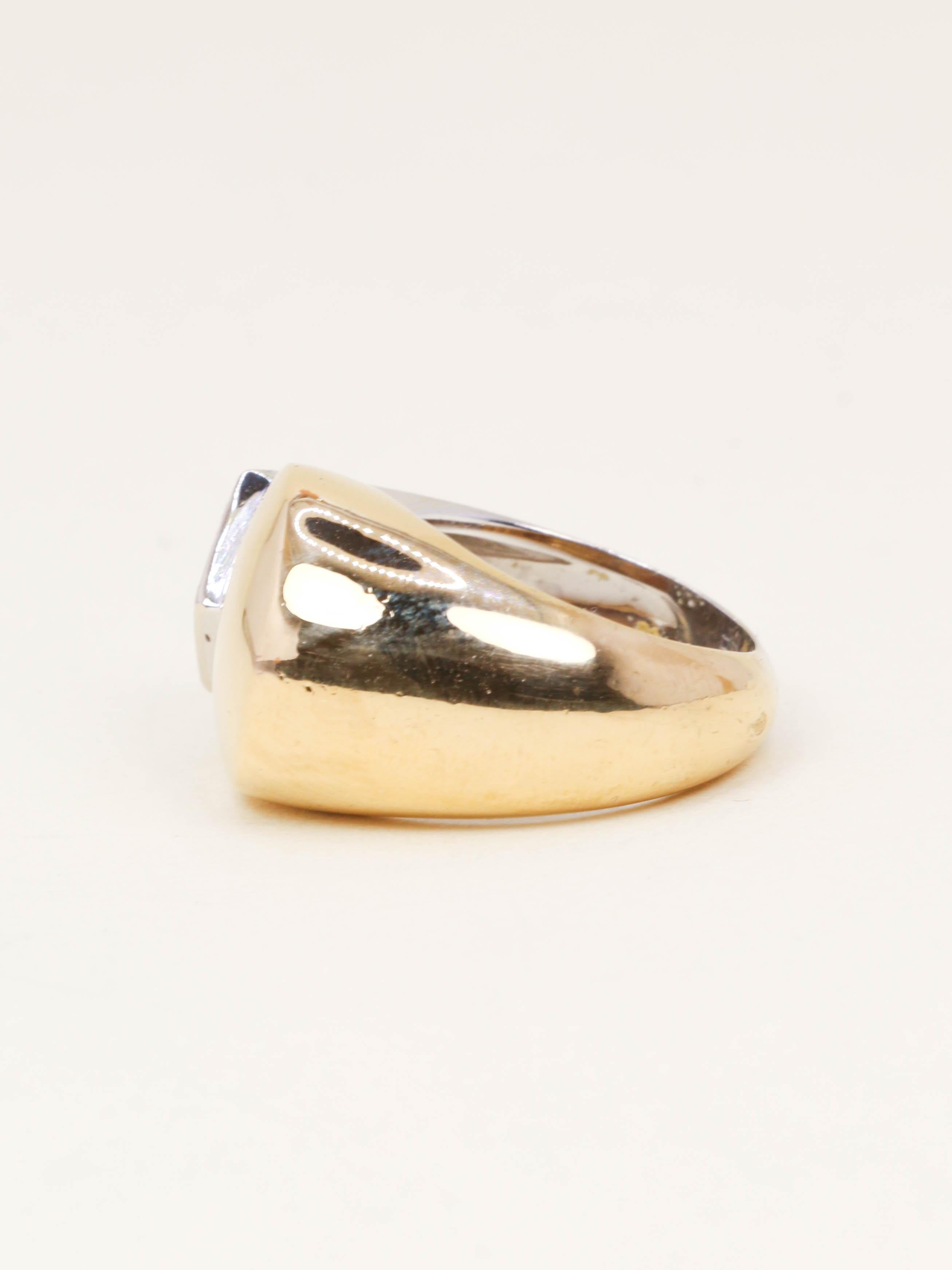 FRED Bague bicolore diamants