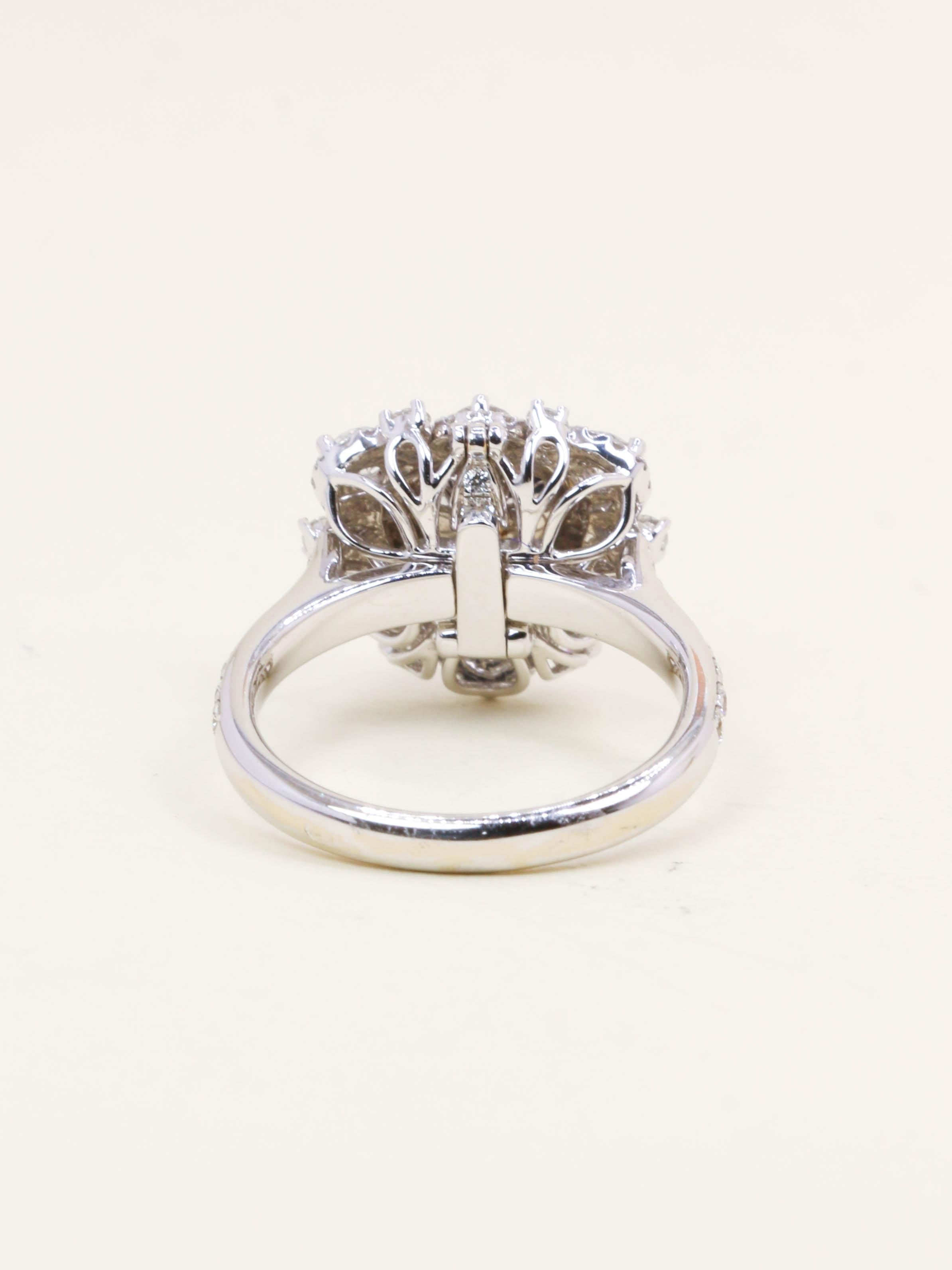 Bague Diamant coeur jaune Fancy Yellow 1 carat convertible Pendentif