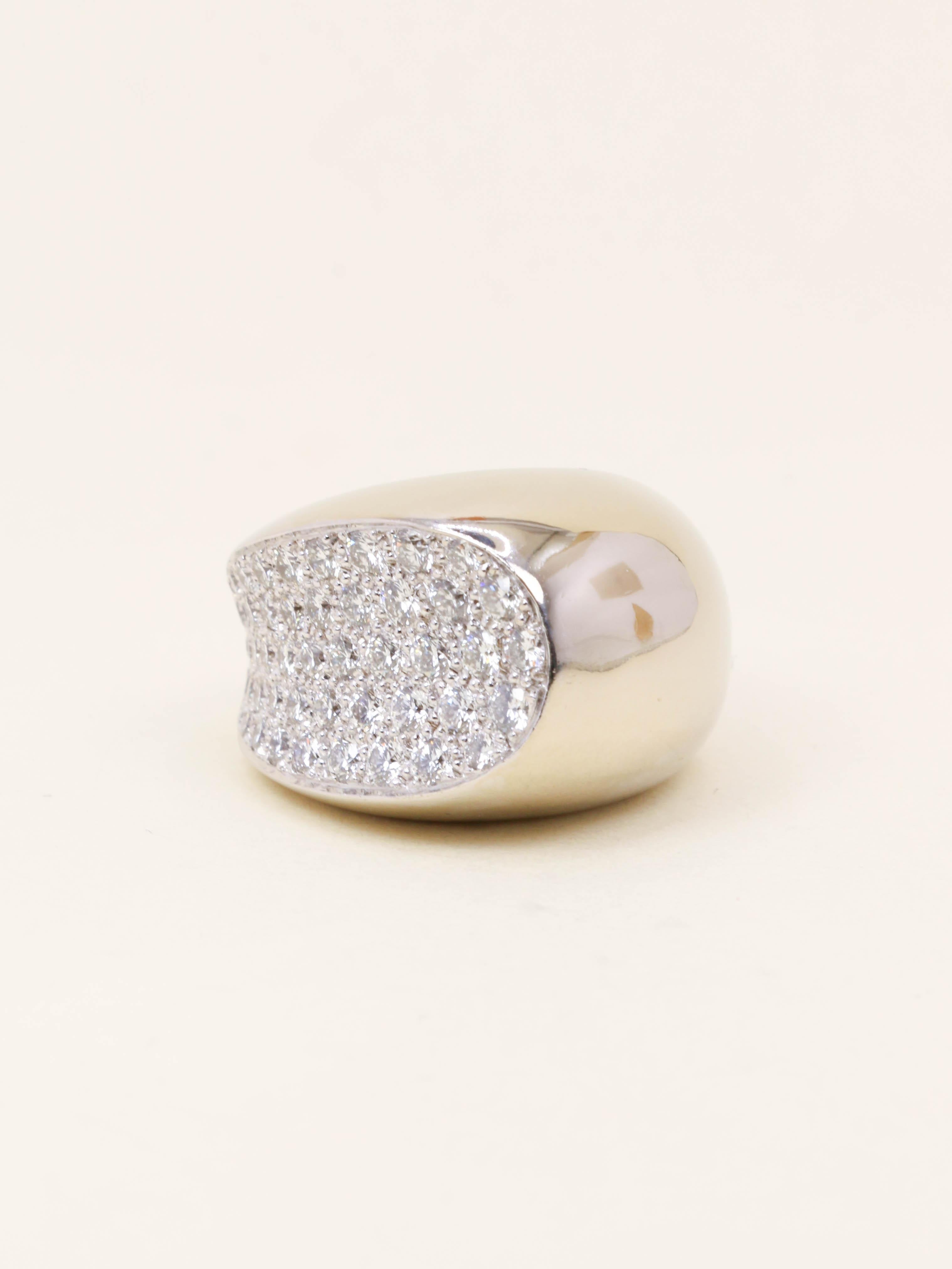 FRED Bague Candy or blanc diamants