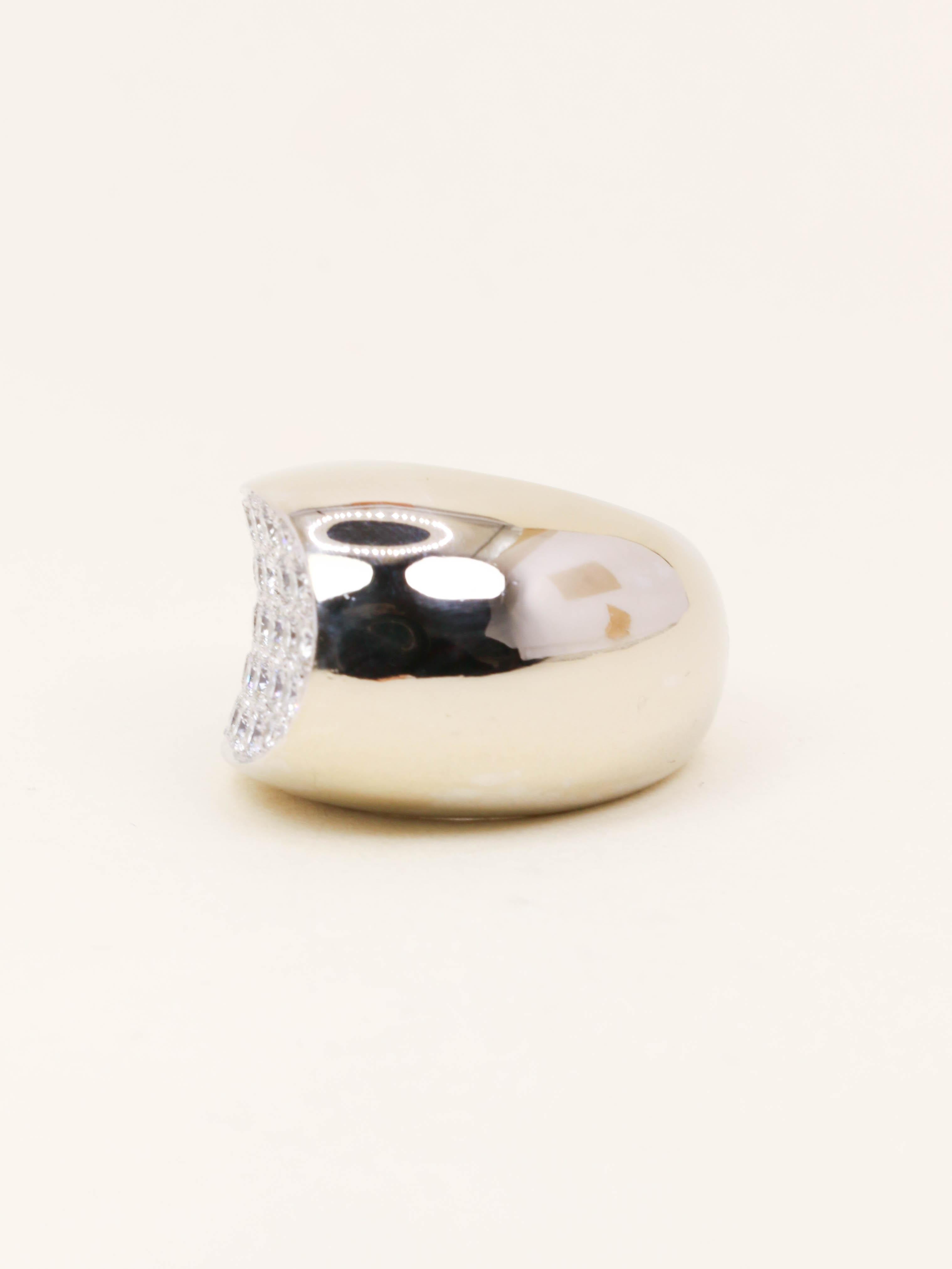 FRED Bague Candy or blanc diamants