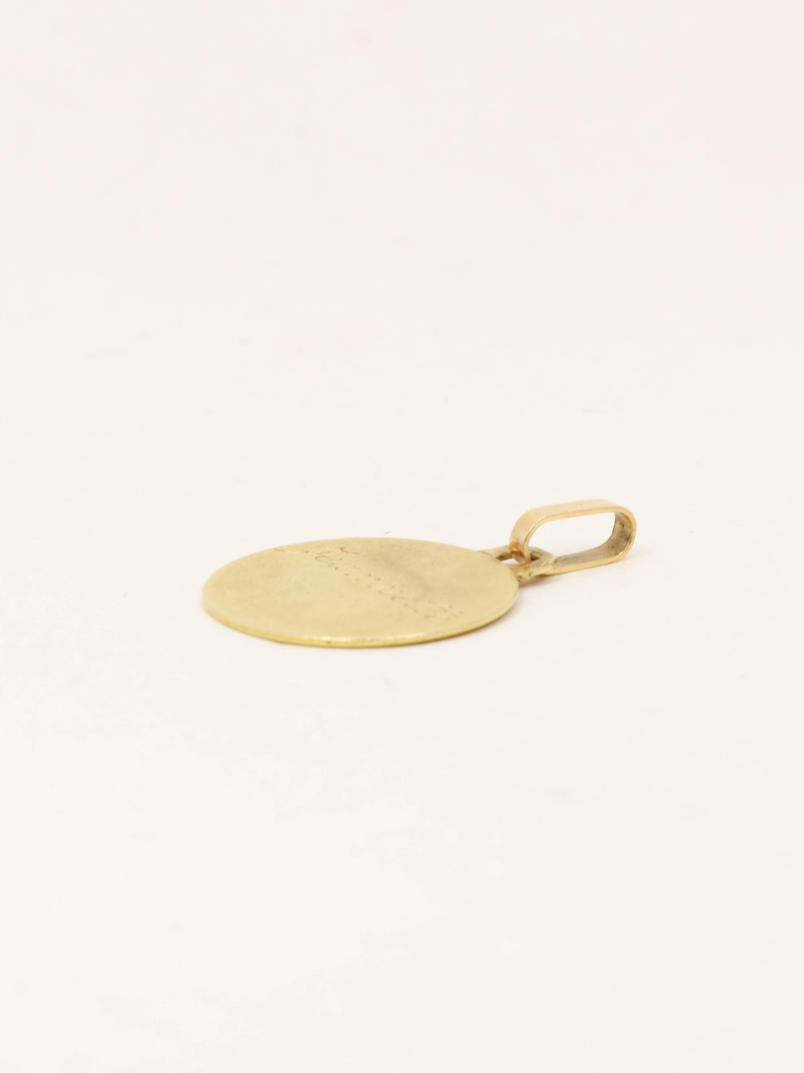 BRANDT Médaille Ange en or jaune