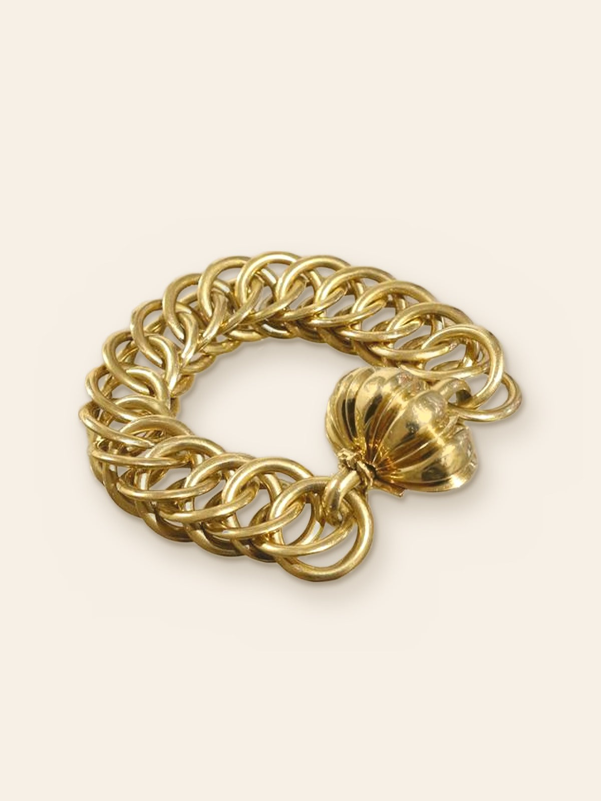 CARTIER Bracelet Chaine vintage coquillage or jaune
