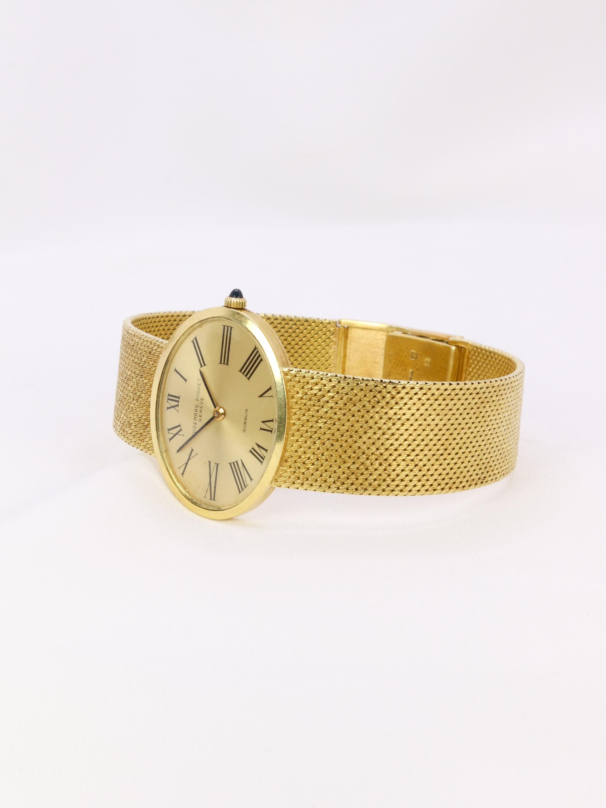 AUDEMARS PIGUET x GUBELIN Montre vintage or jaune