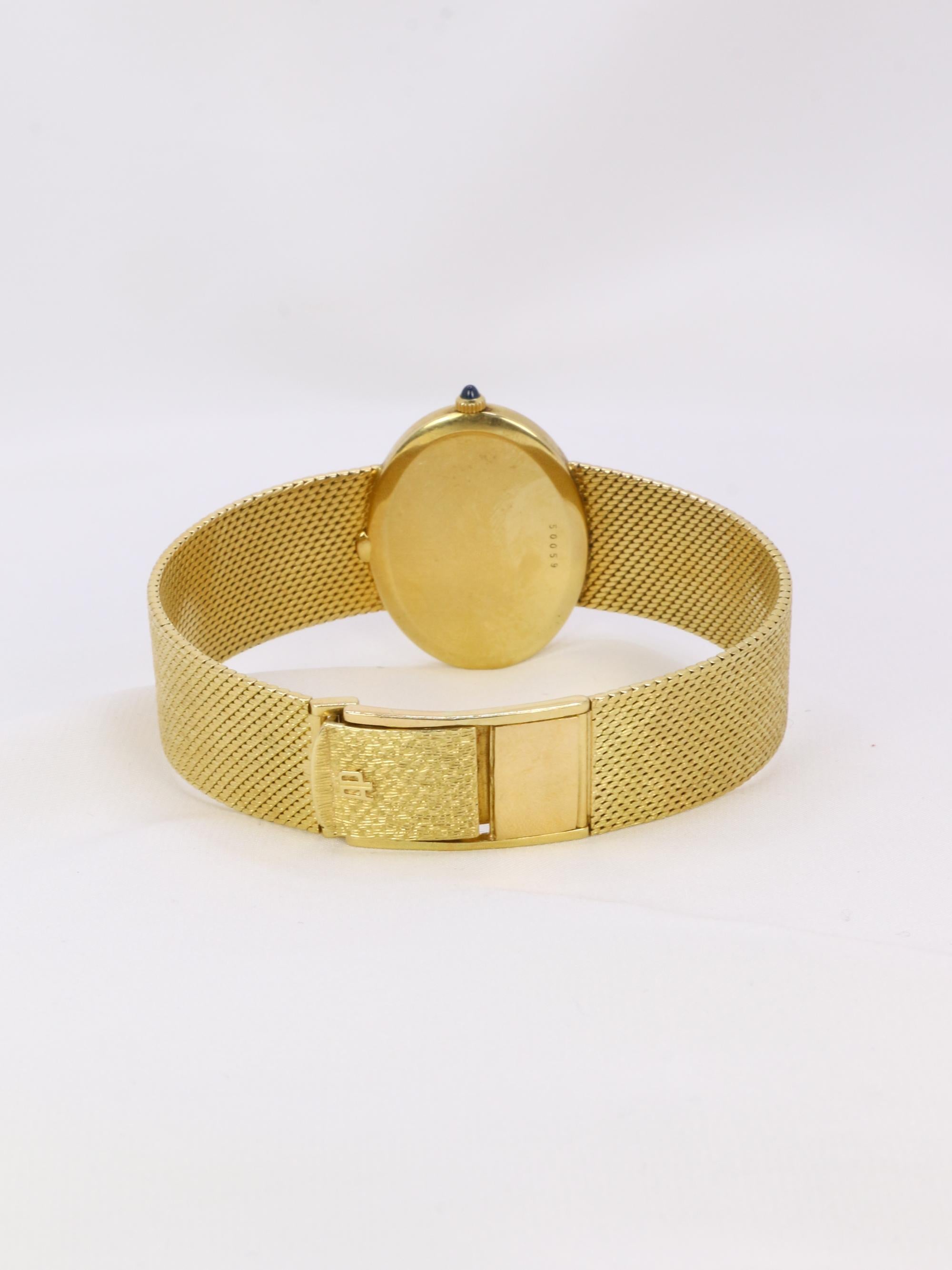 AUDEMARS PIGUET x GUBELIN Montre vintage or jaune