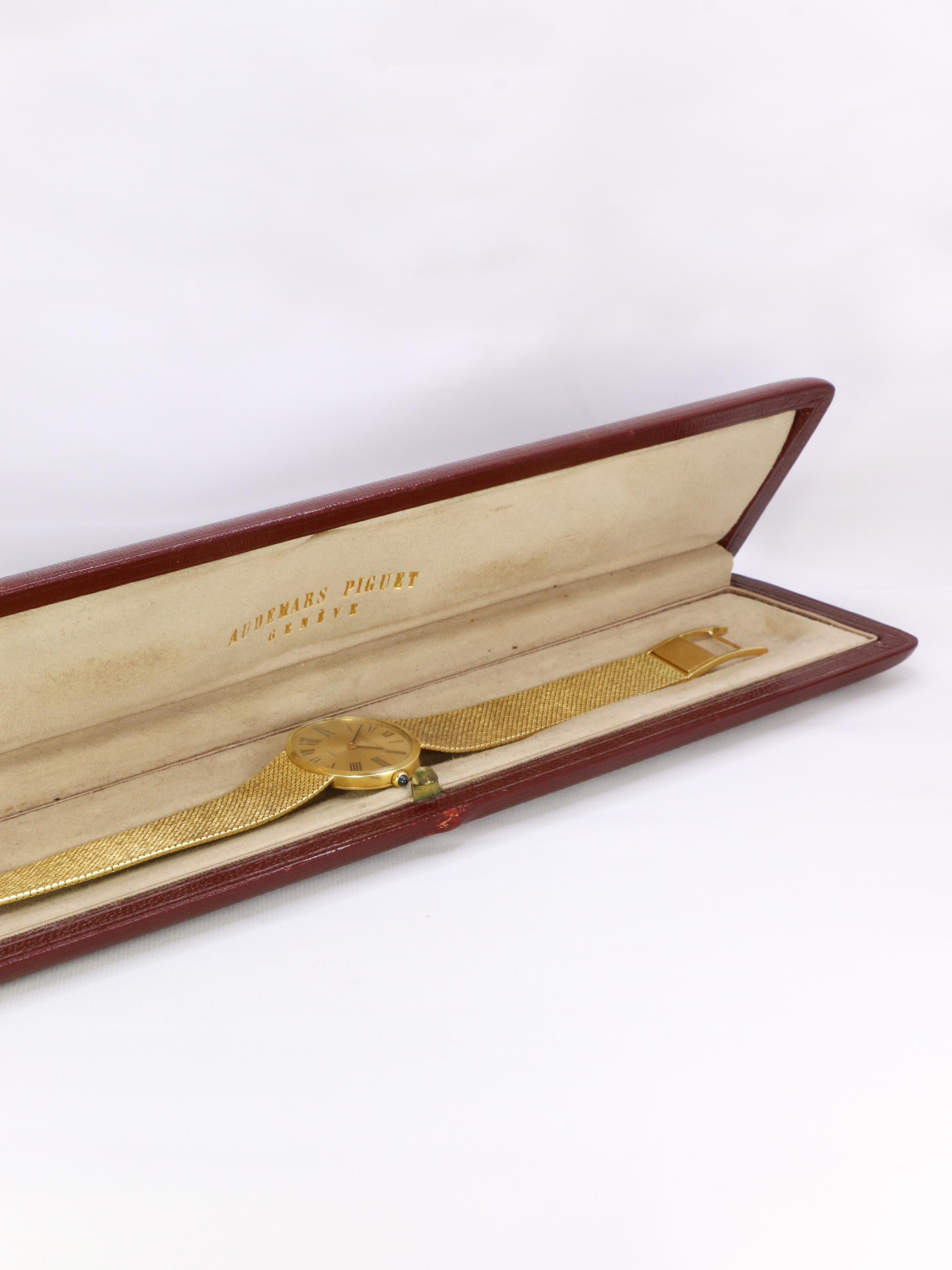 AUDEMARS PIGUET x GUBELIN Montre vintage or jaune