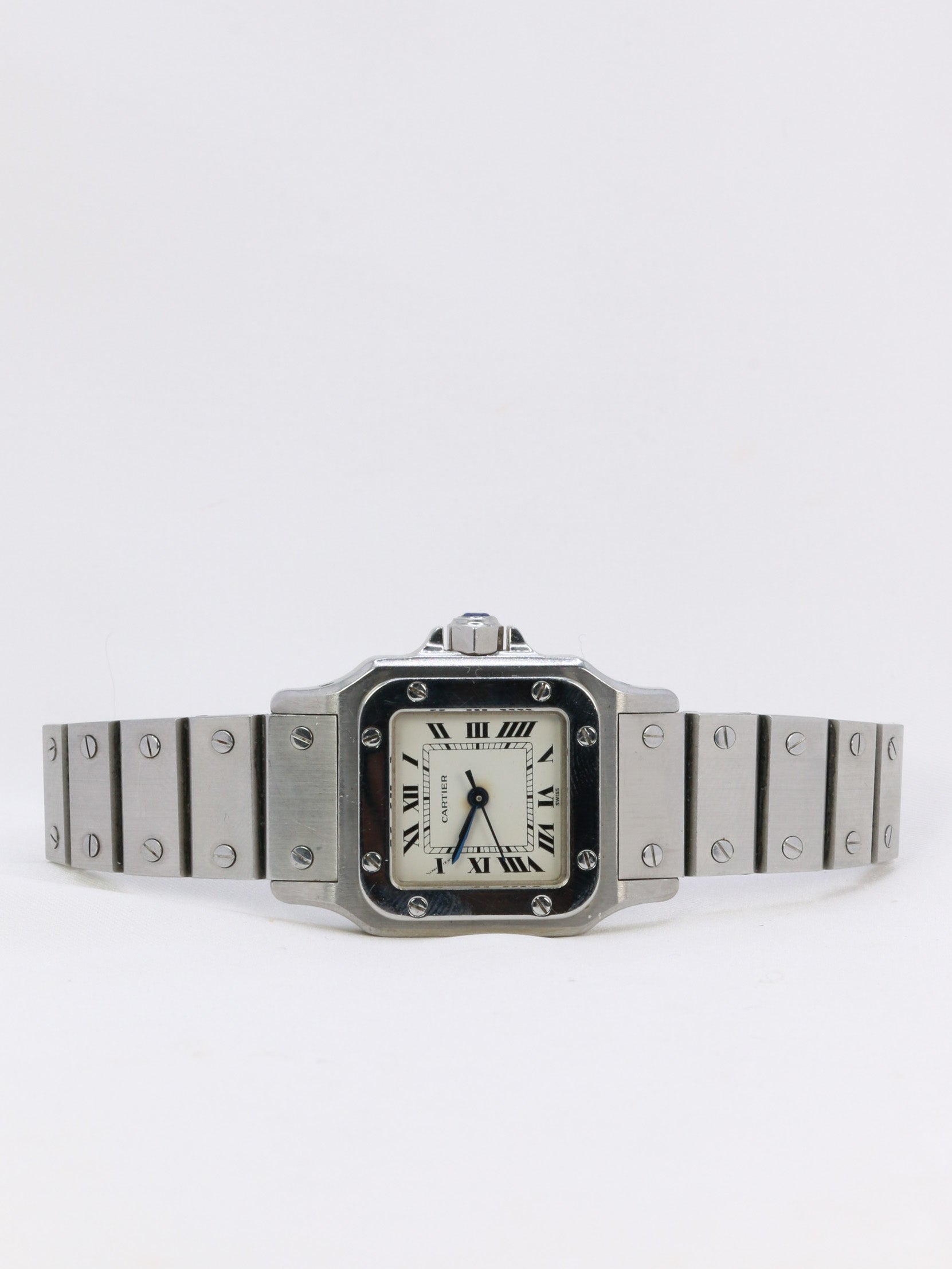 CARTIER Santos automatic vintage steel watch