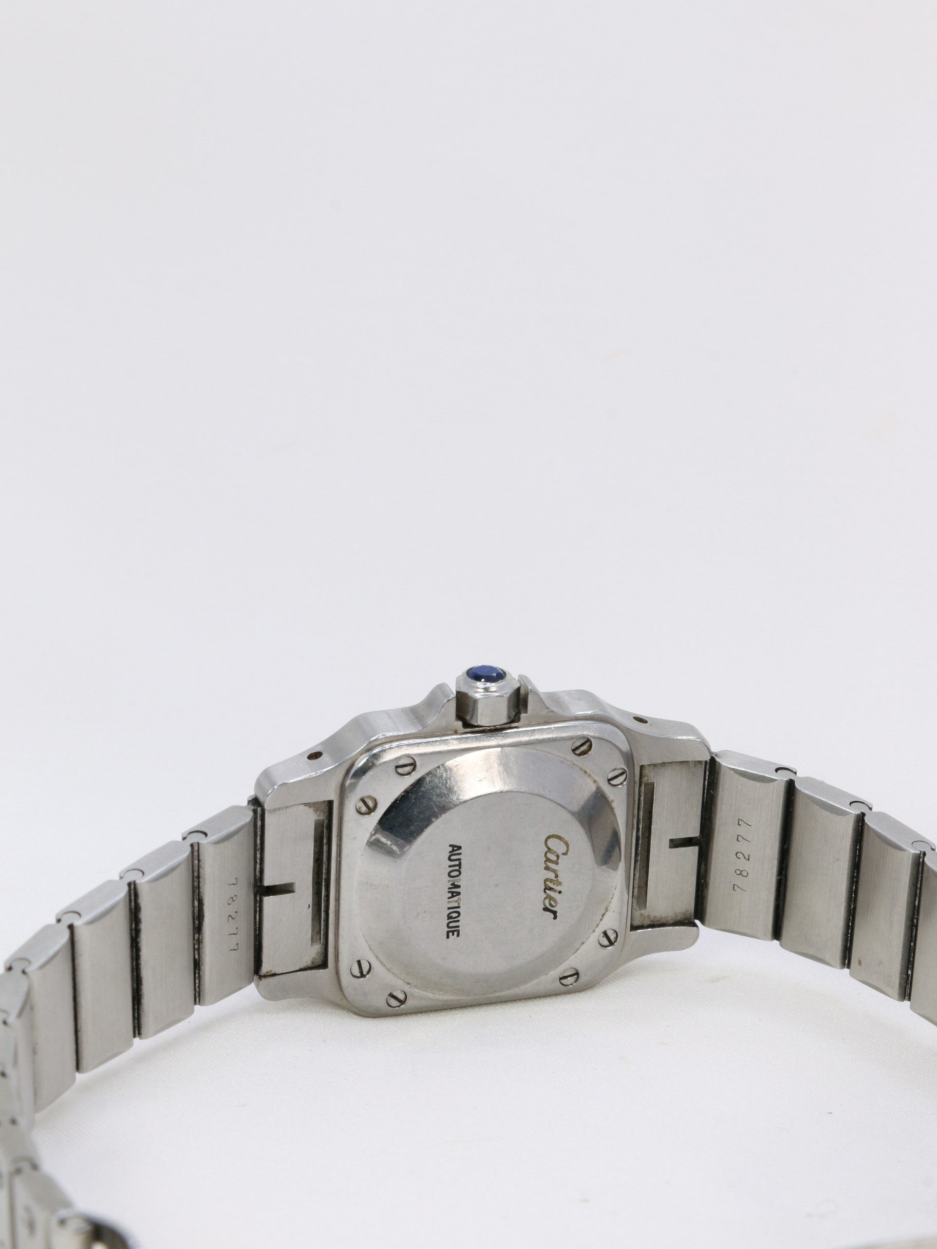 CARTIER Santos automatic vintage steel watch