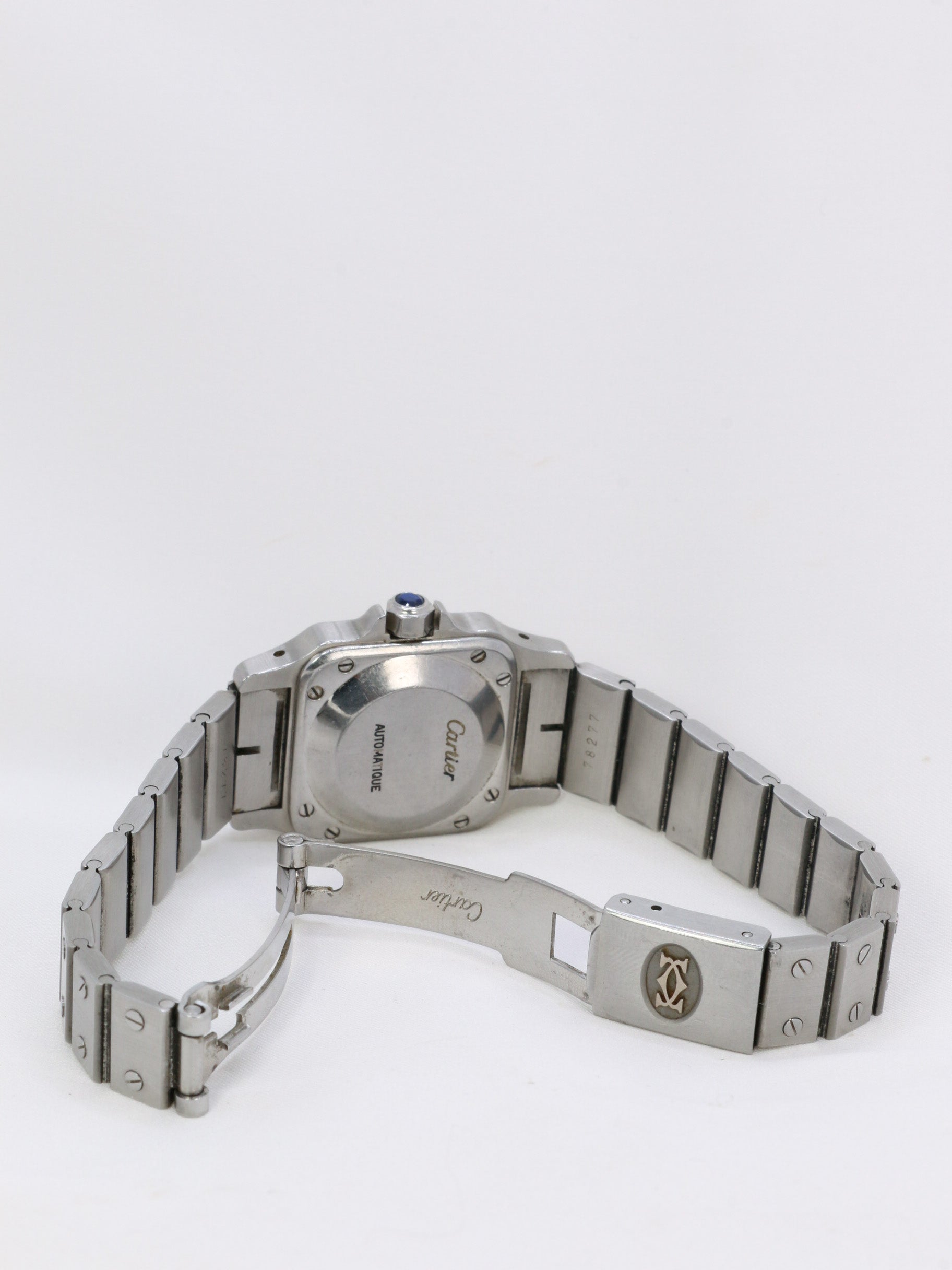 CARTIER Santos automatic vintage steel watch