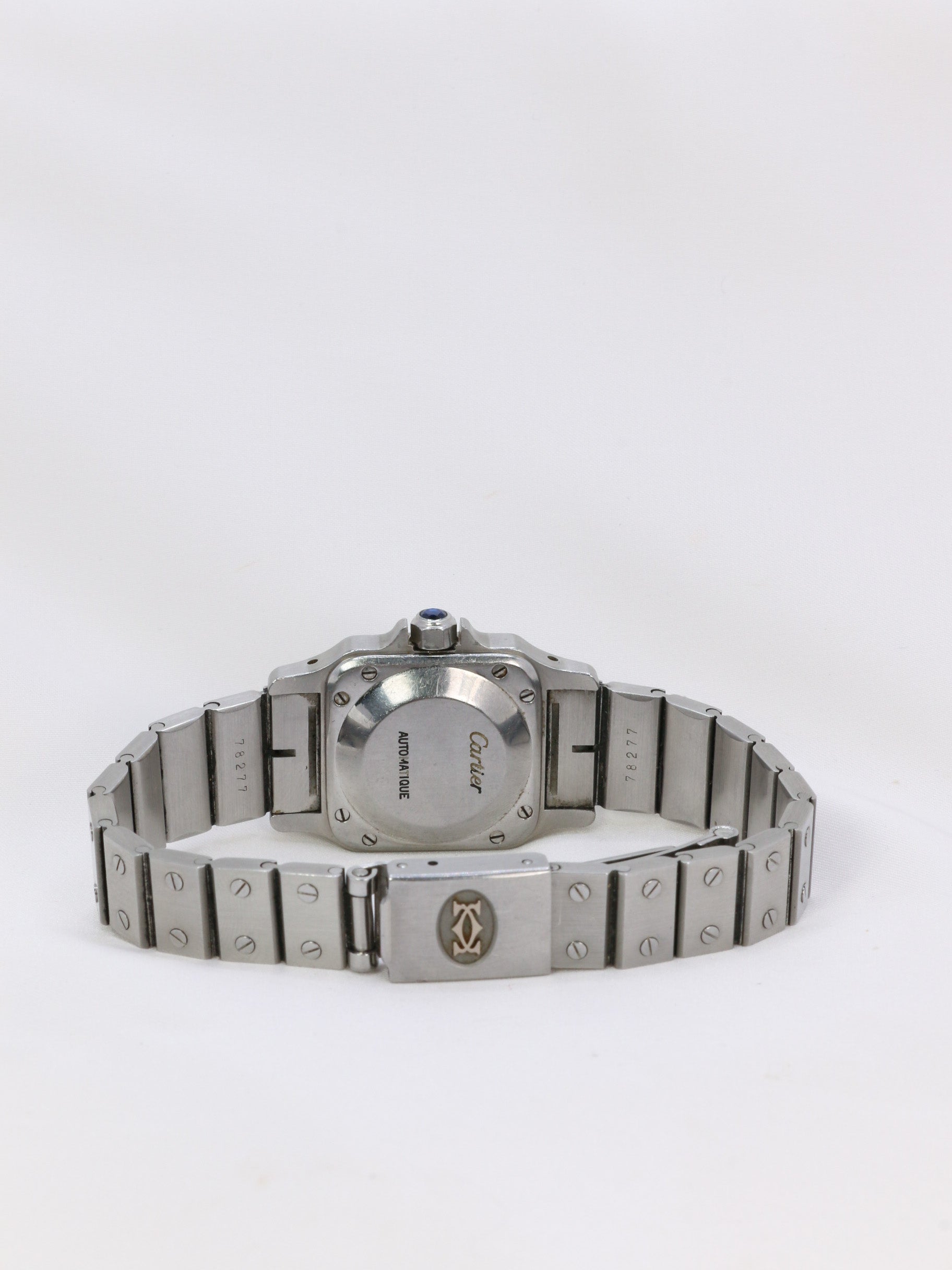 CARTIER Santos automatic vintage steel watch