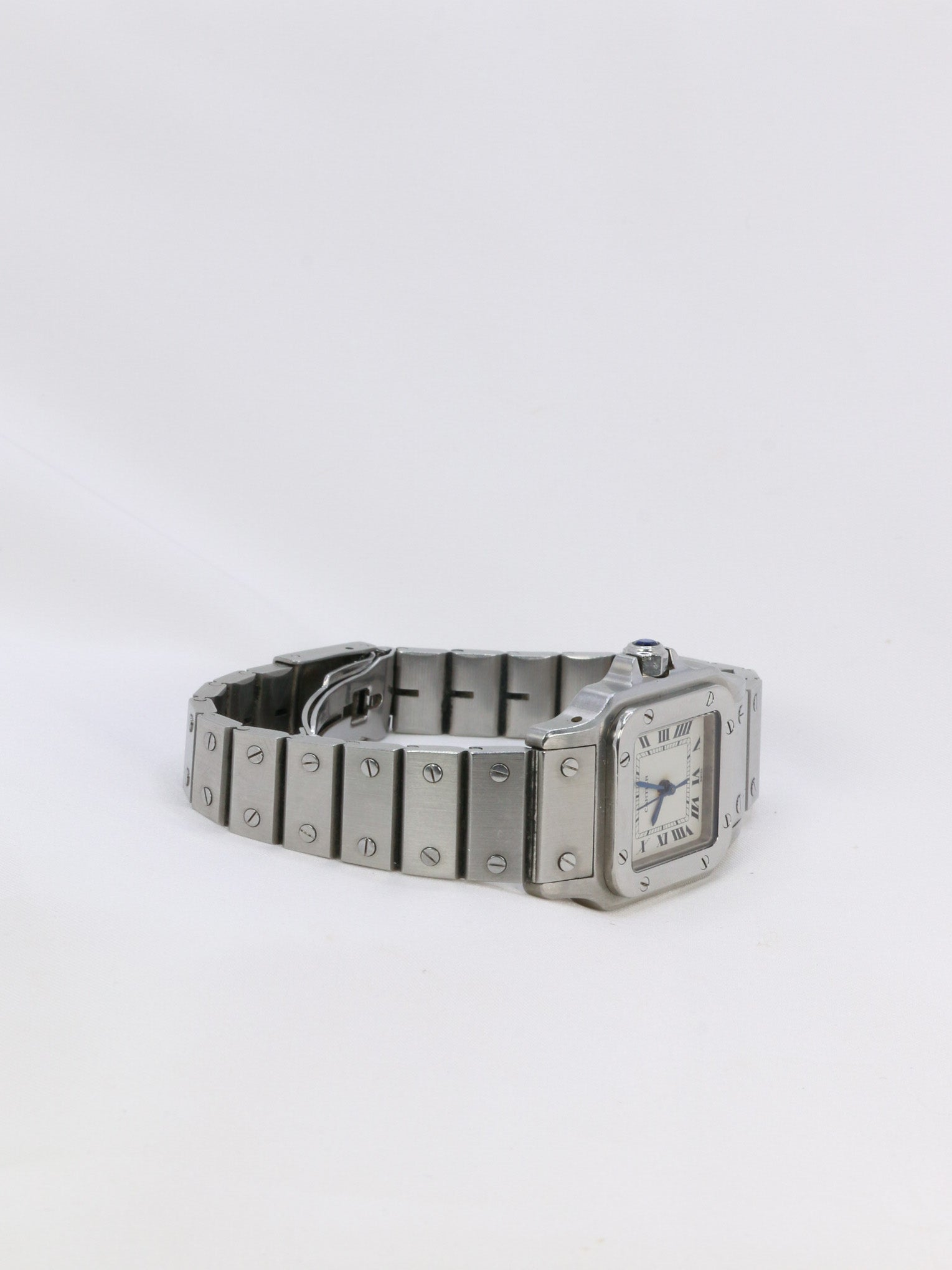 CARTIER Santos automatic vintage steel watch