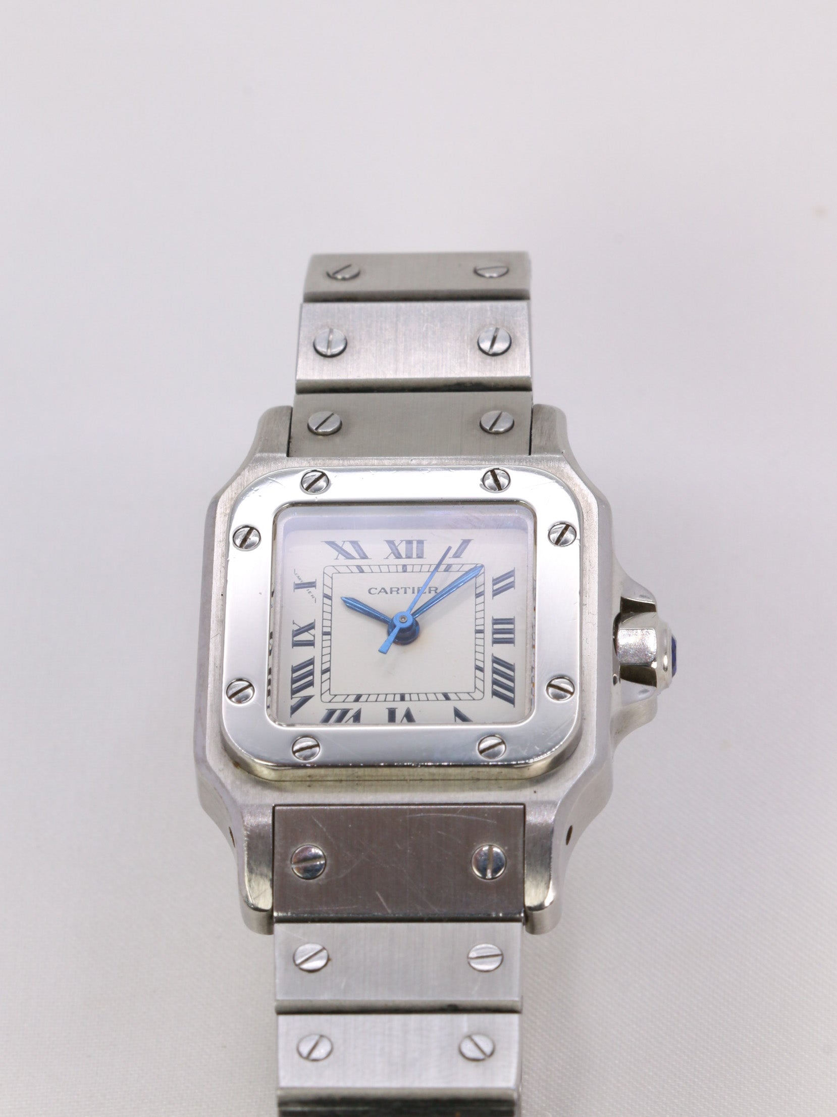 CARTIER Santos automatic vintage steel watch