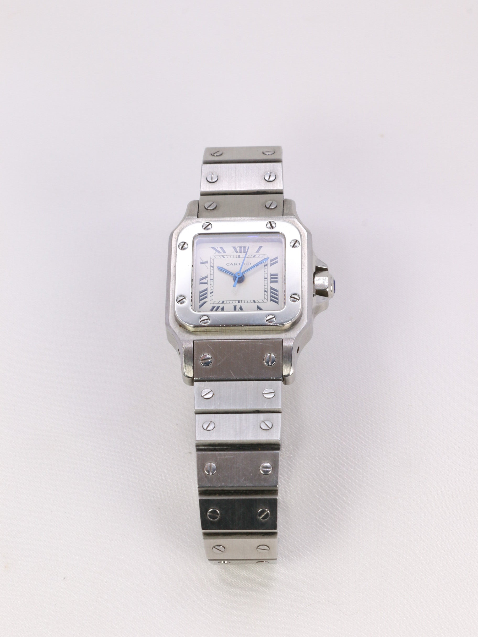 CARTIER Santos automatic vintage steel watch