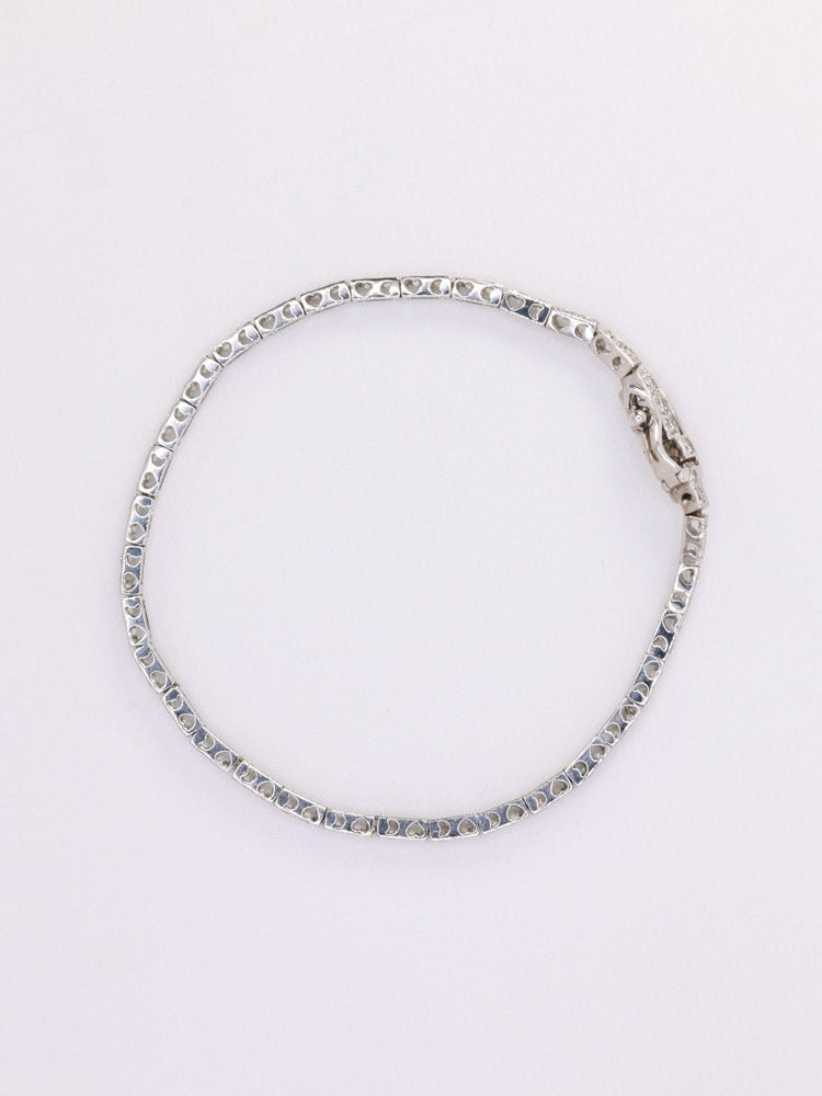 Bracelet vintage ligne de diamants