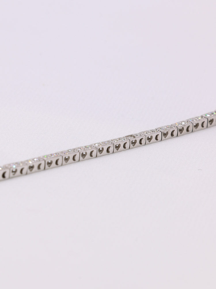 Bracelet vintage ligne de diamants