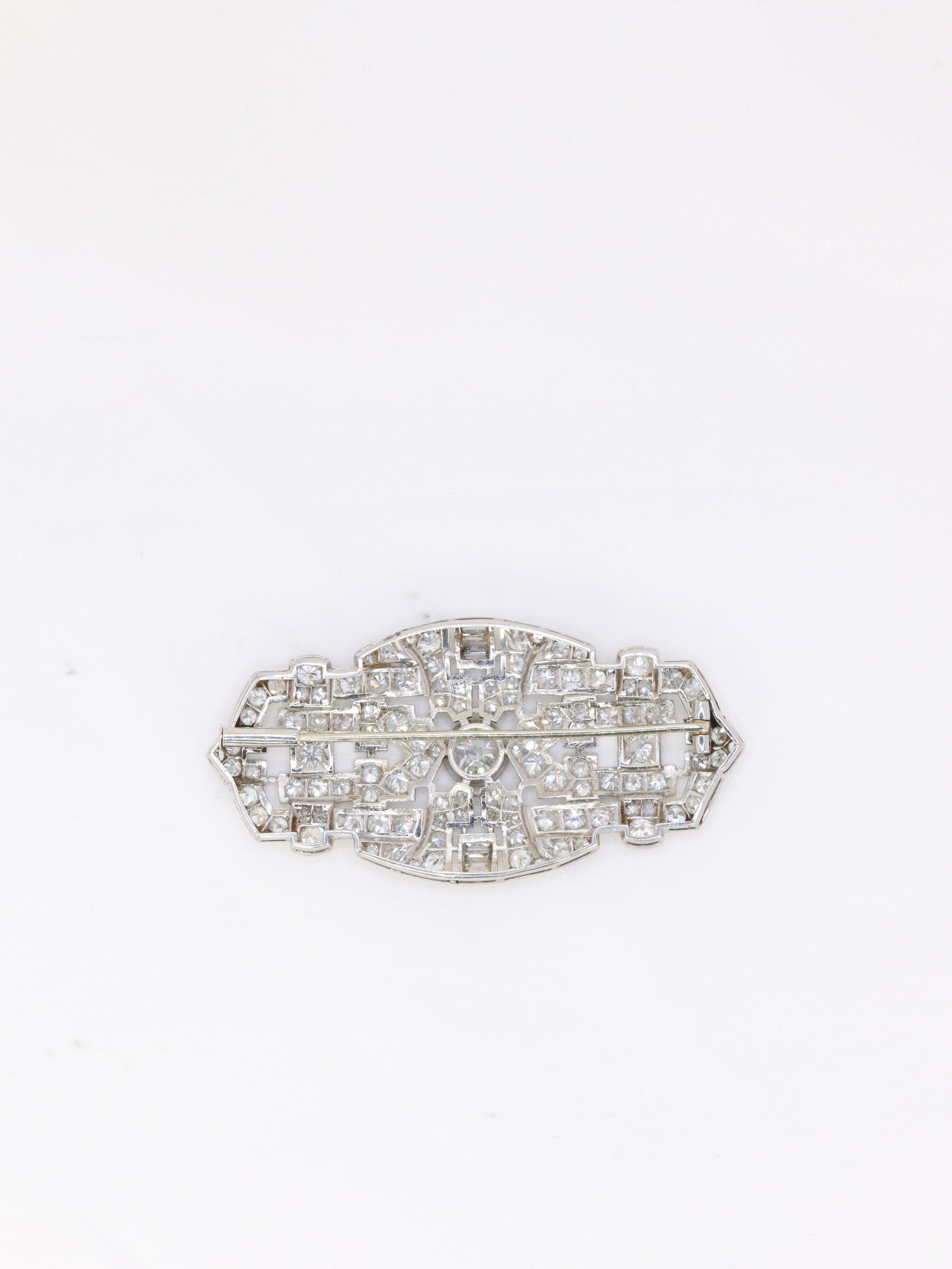 broche art deco diamants