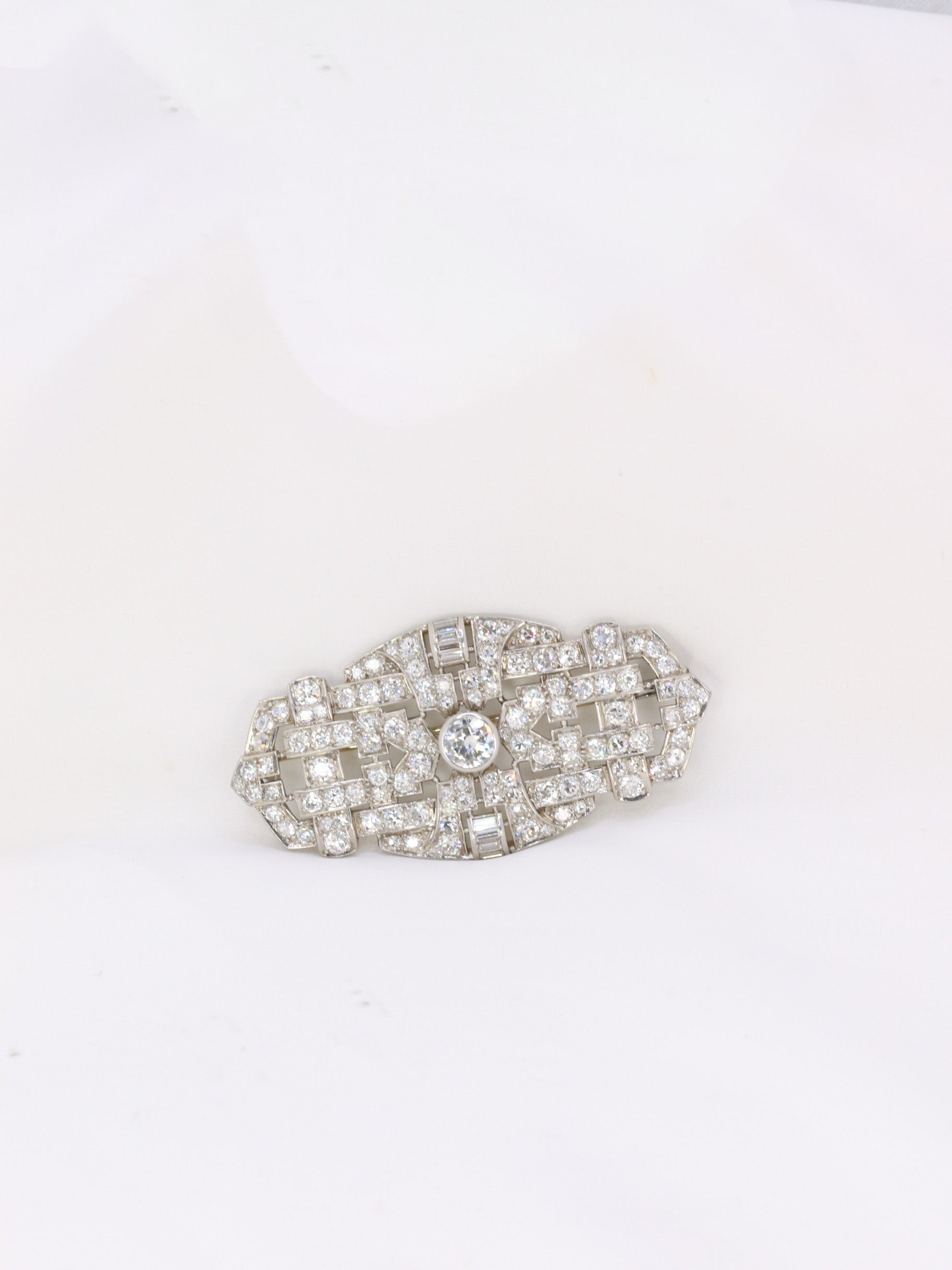 broche ancienne diamants