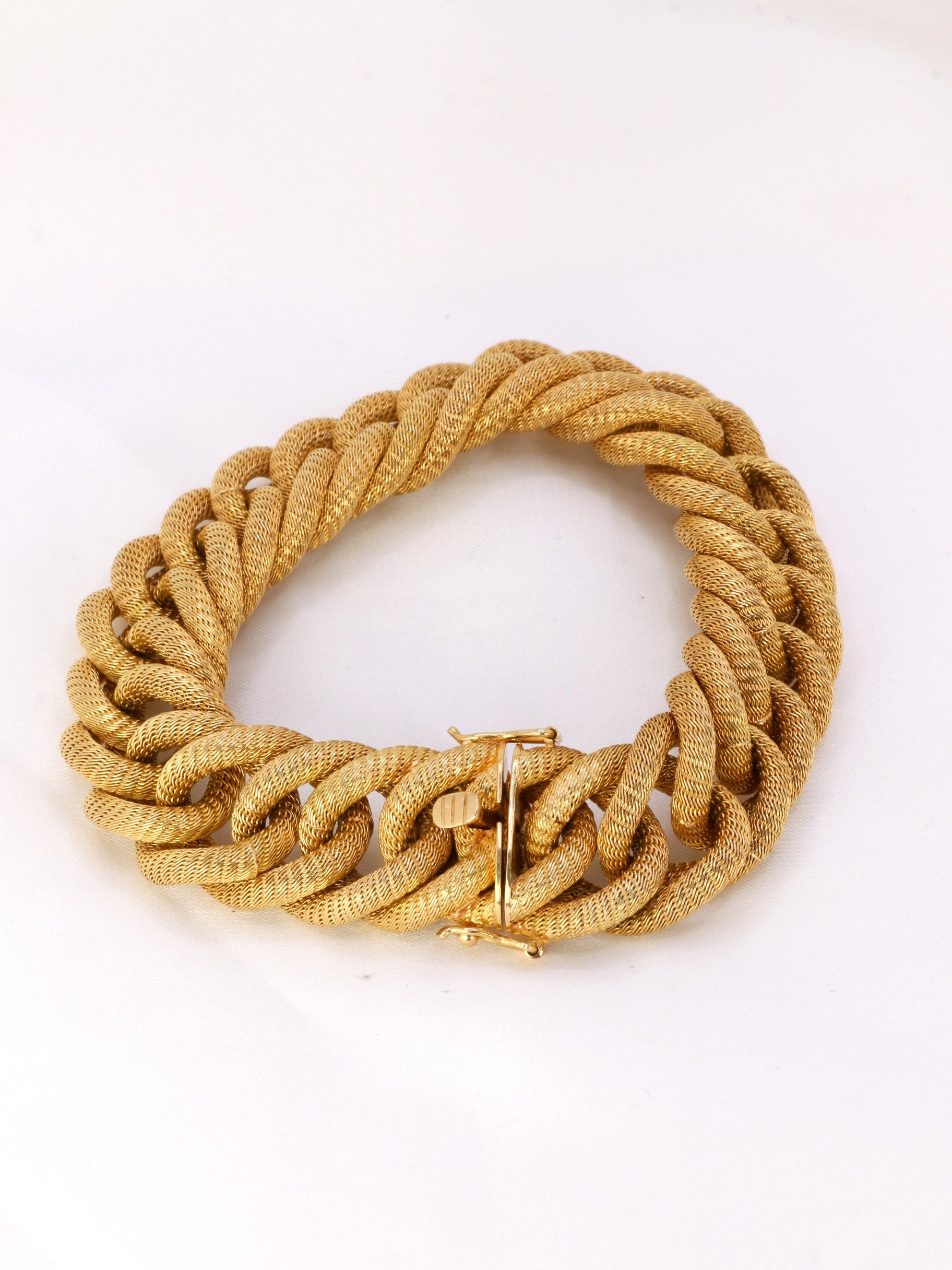 Bracelet maillons or jaune