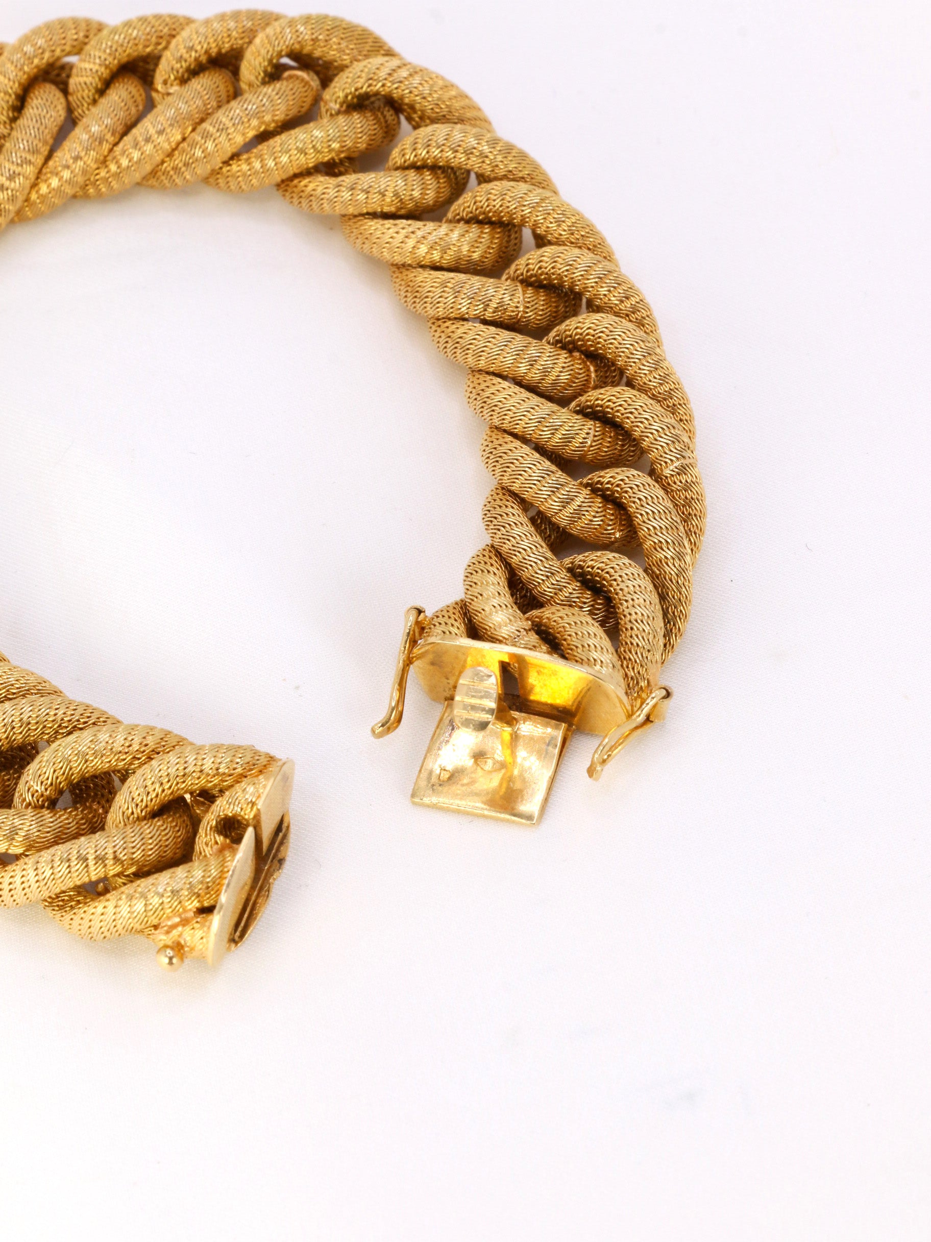 Bracelet maillons or jaune