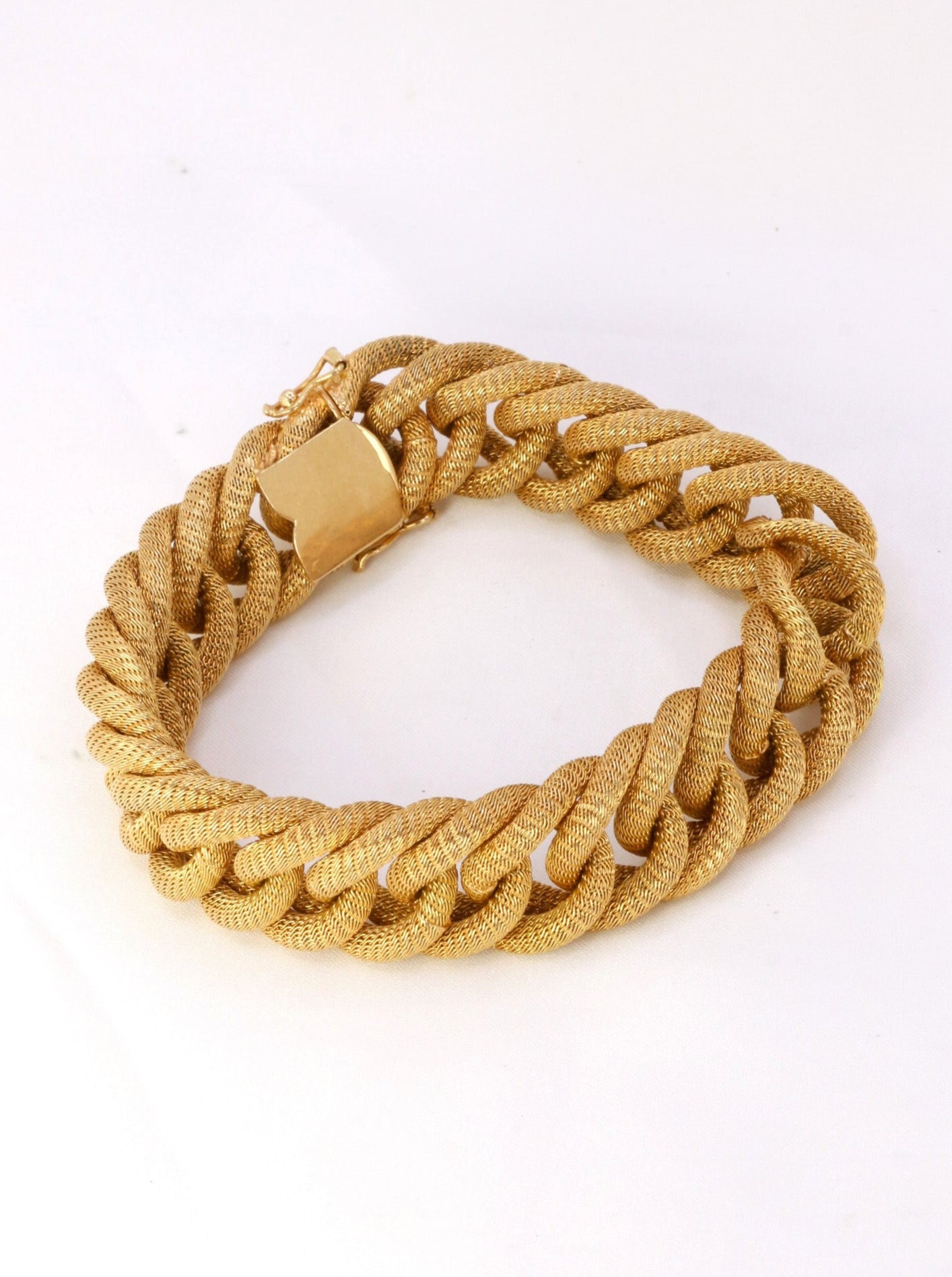 Bracelet maillons or jaune