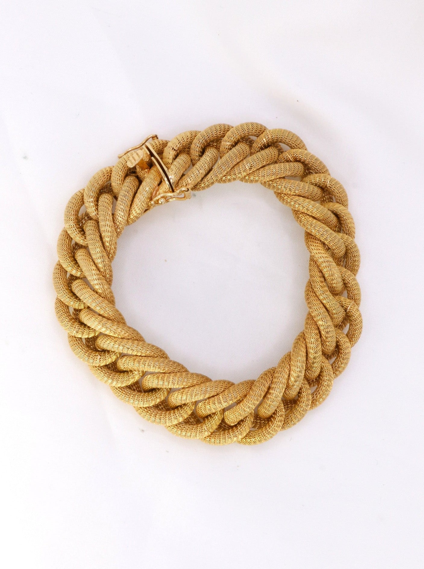 Bracelet maillons or jaune