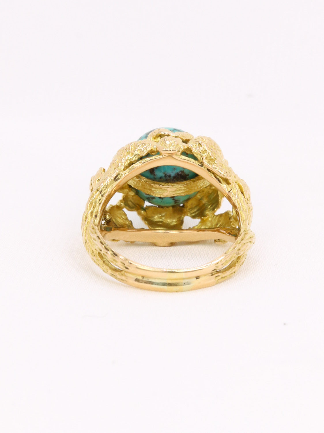 Bague vintage OMEGA or turquoise