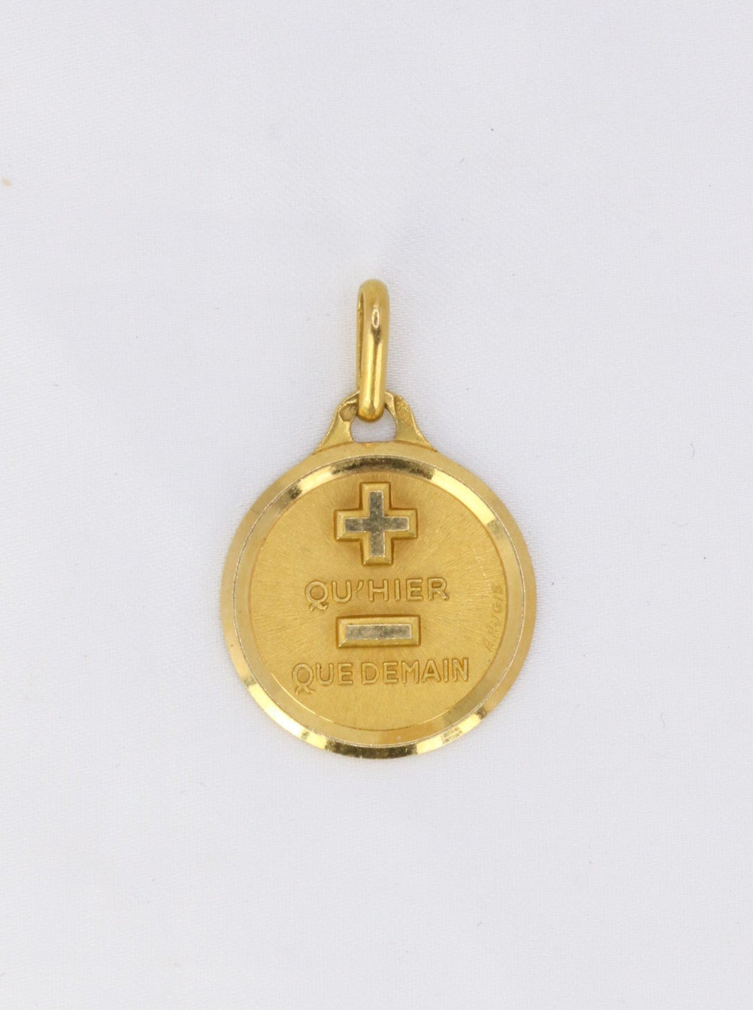 Augis love medal "The original" in gold, more than yesterday less than tomorrow