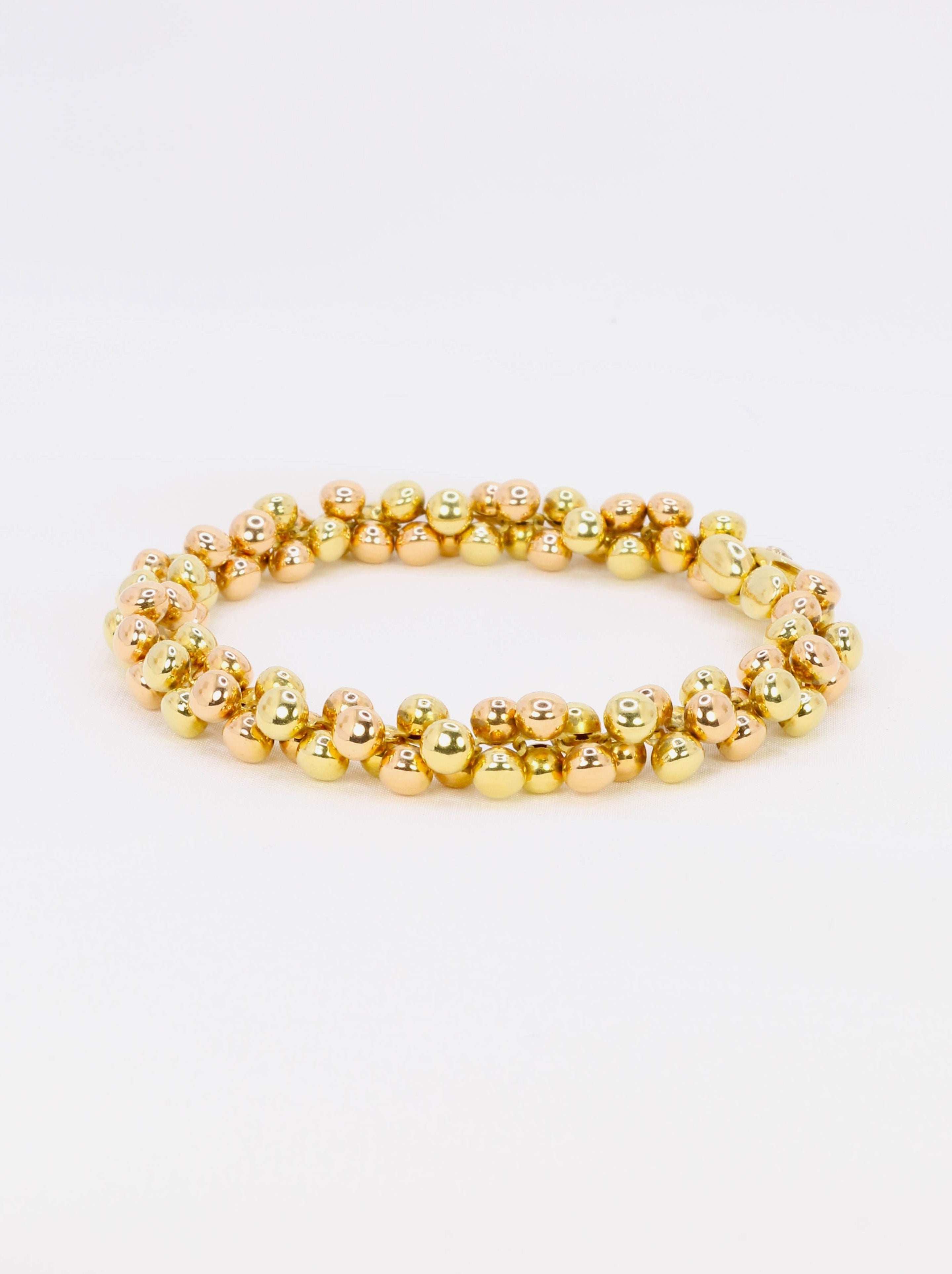 Bracelet Chimento billes d'or jaune & rose