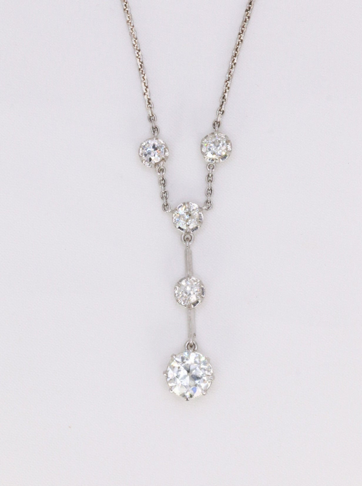 Collier Belle Epoque or diamants