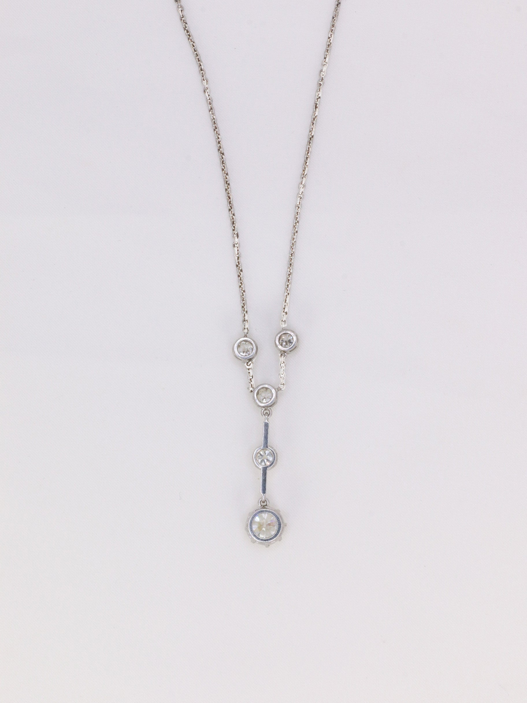 Collier Belle Epoque or diamants