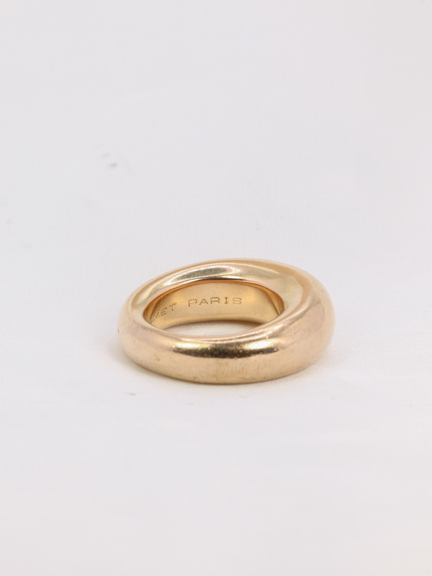 Bague Chaumet jonc vintage or rose