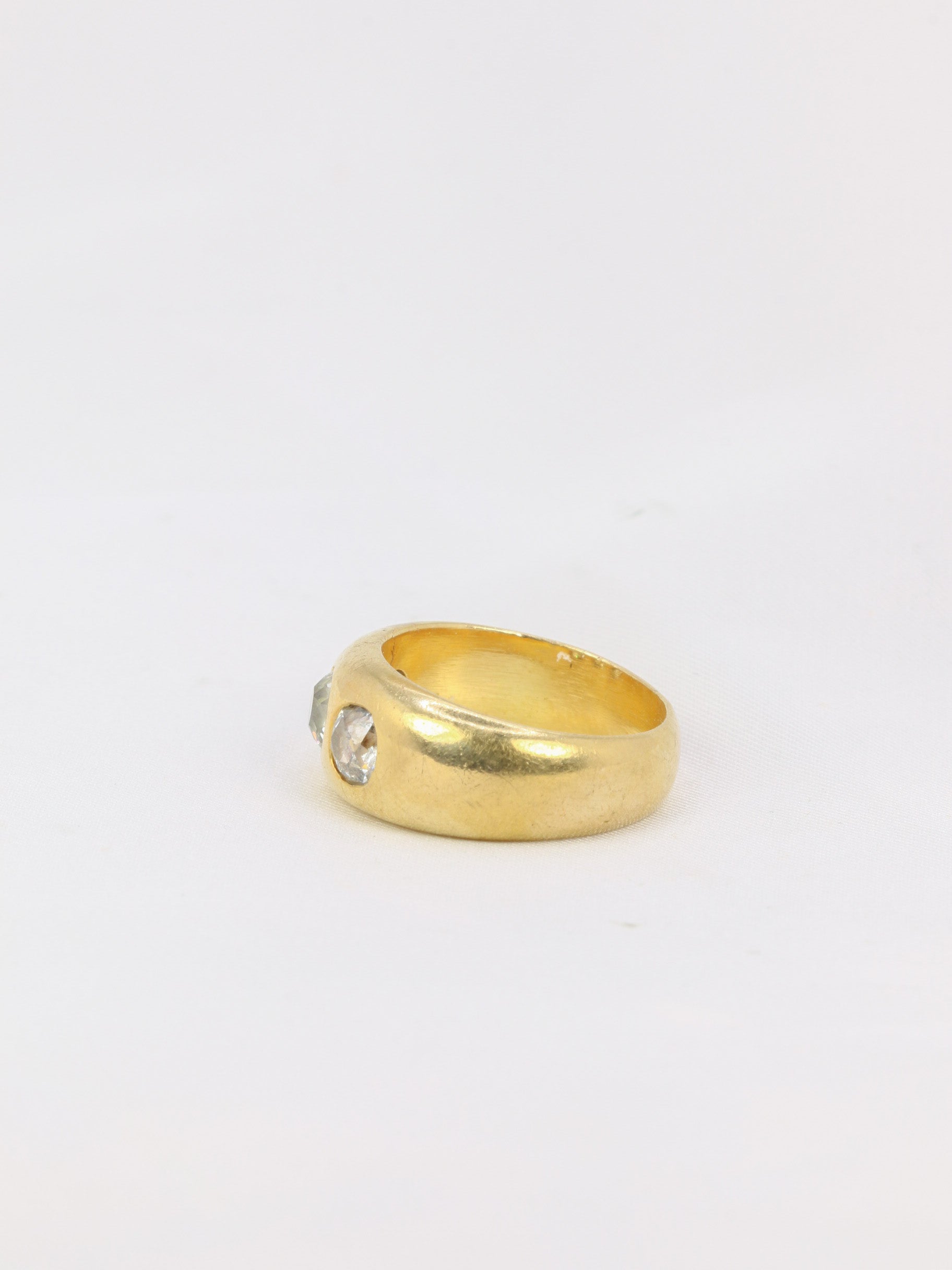 bague or jaune diamants