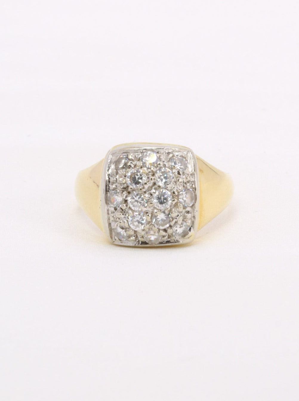 Bague vintage or diamants 0,6 carat