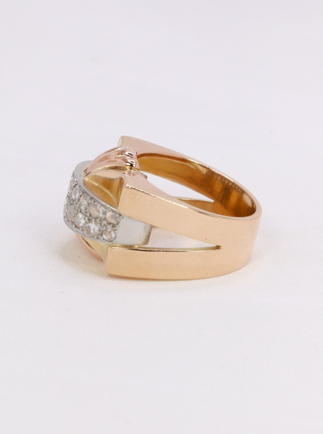 bague tank diamants