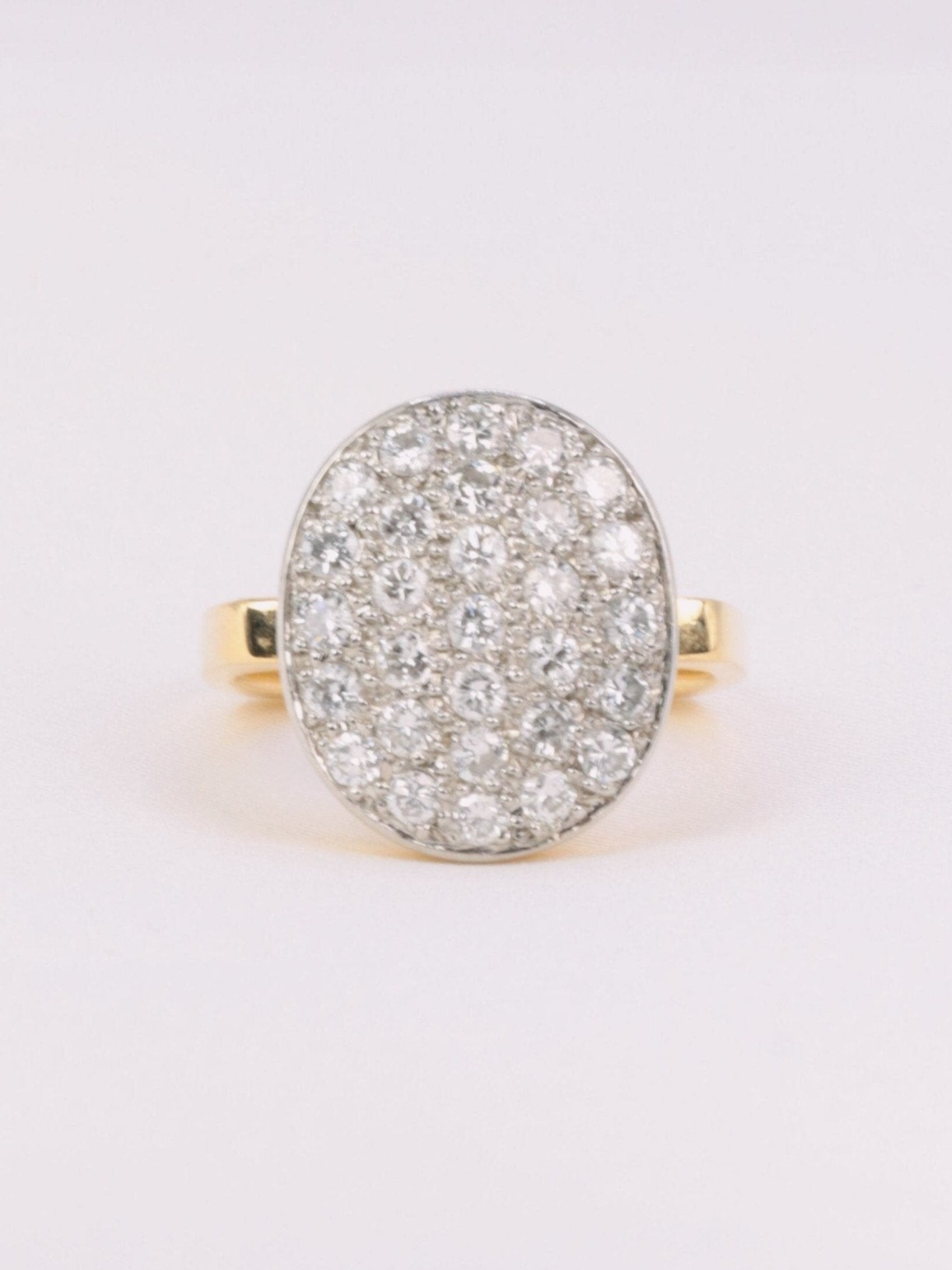 Bague vintage Dinh Van or jaune diamants