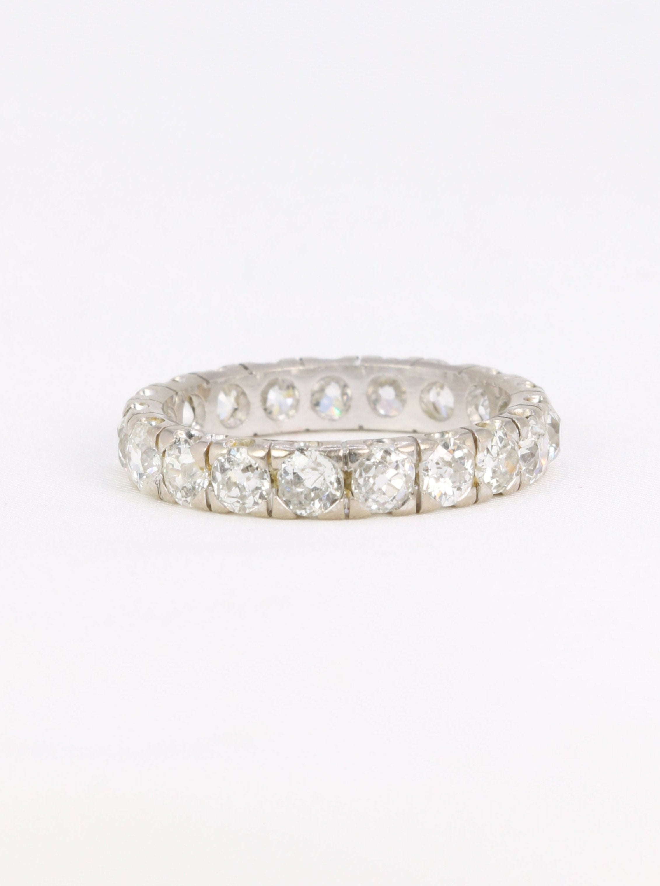 Alliance américaine vintage diamants taille ancienne 2.85 ct