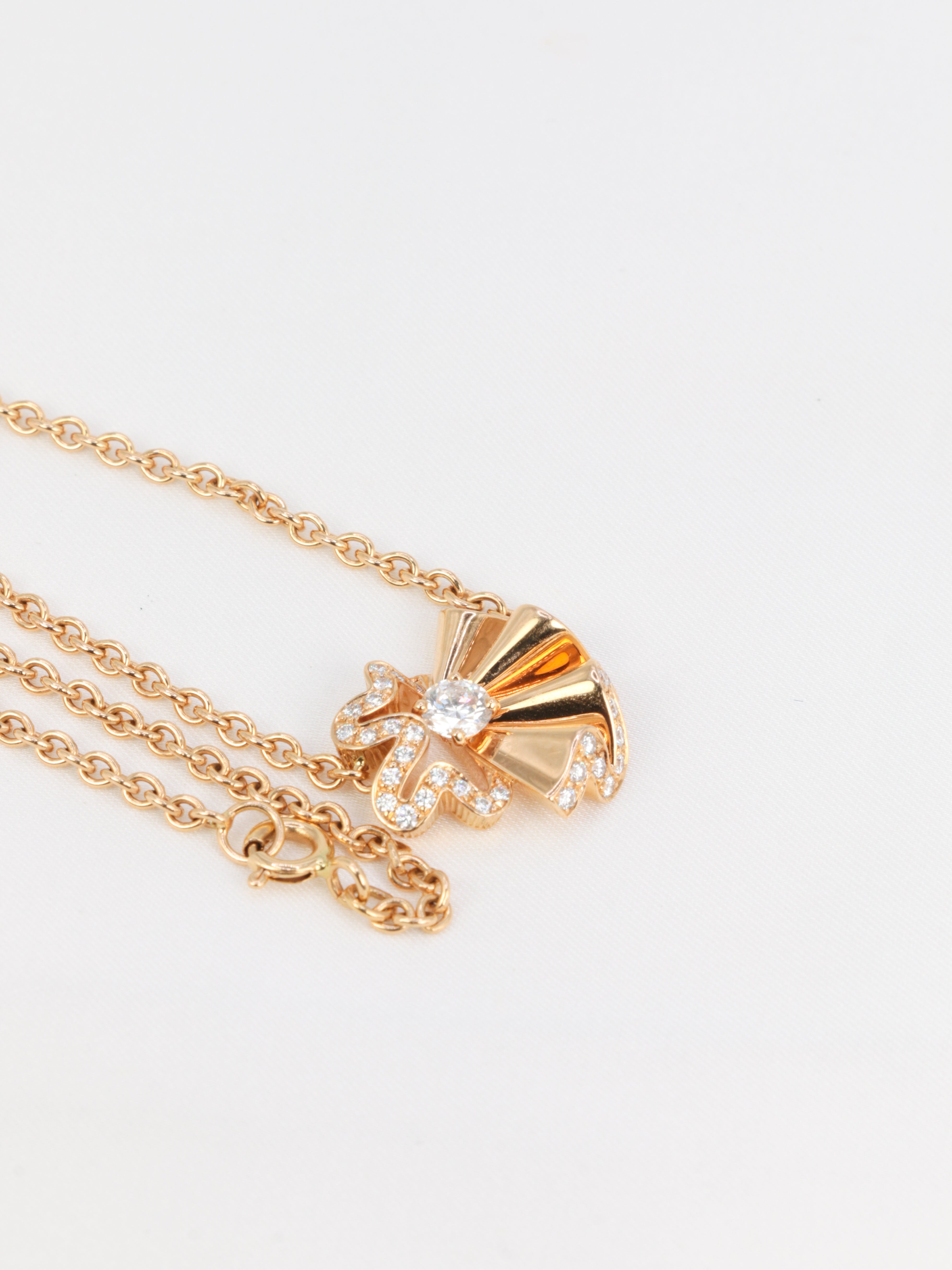 DIOR, rose gold and diamond necklace, Archi Dior Cocotte collection