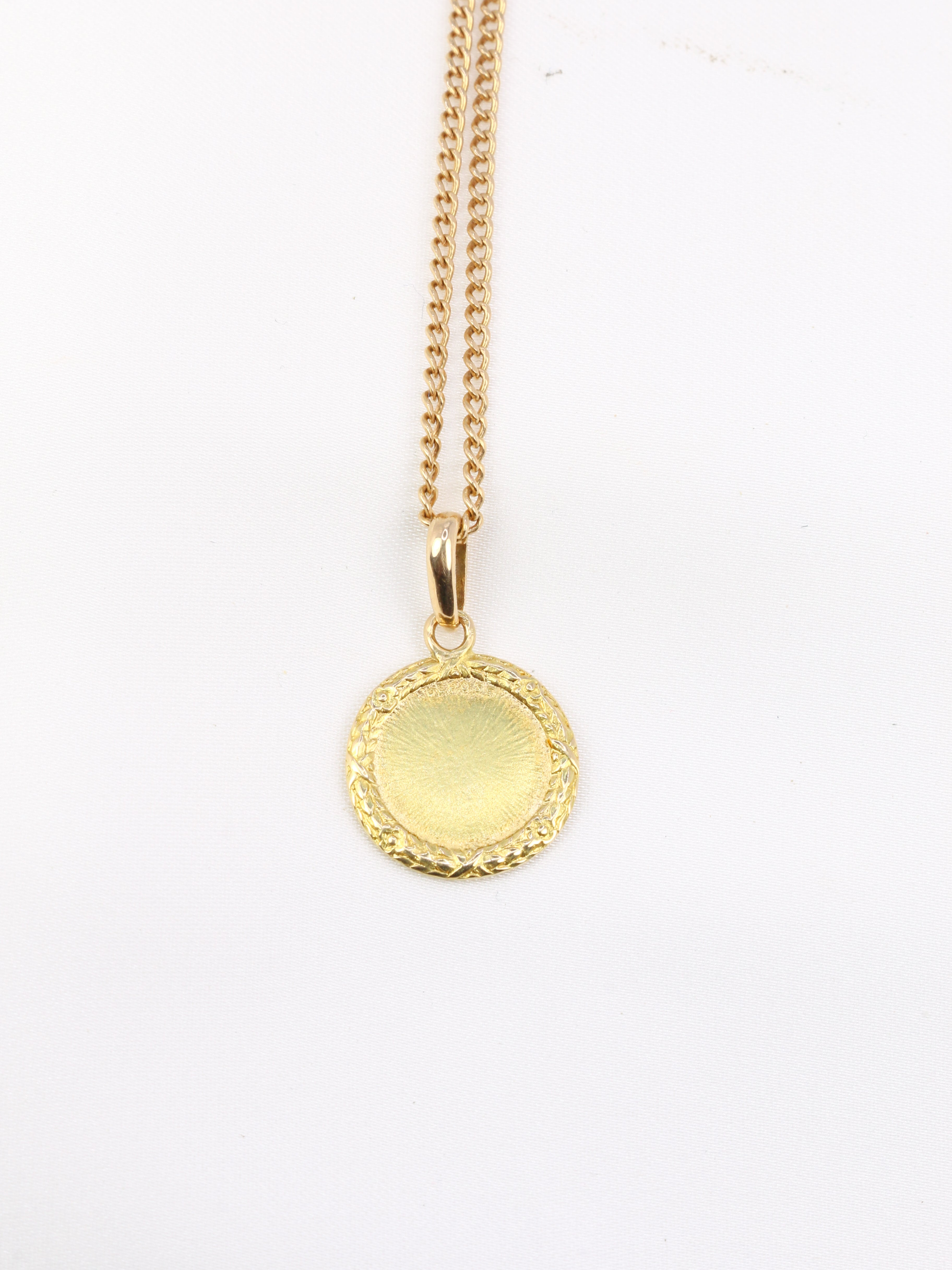 AUGIS love medal in yellow gold, More than yesterday, less than tomorrow, ca 1950