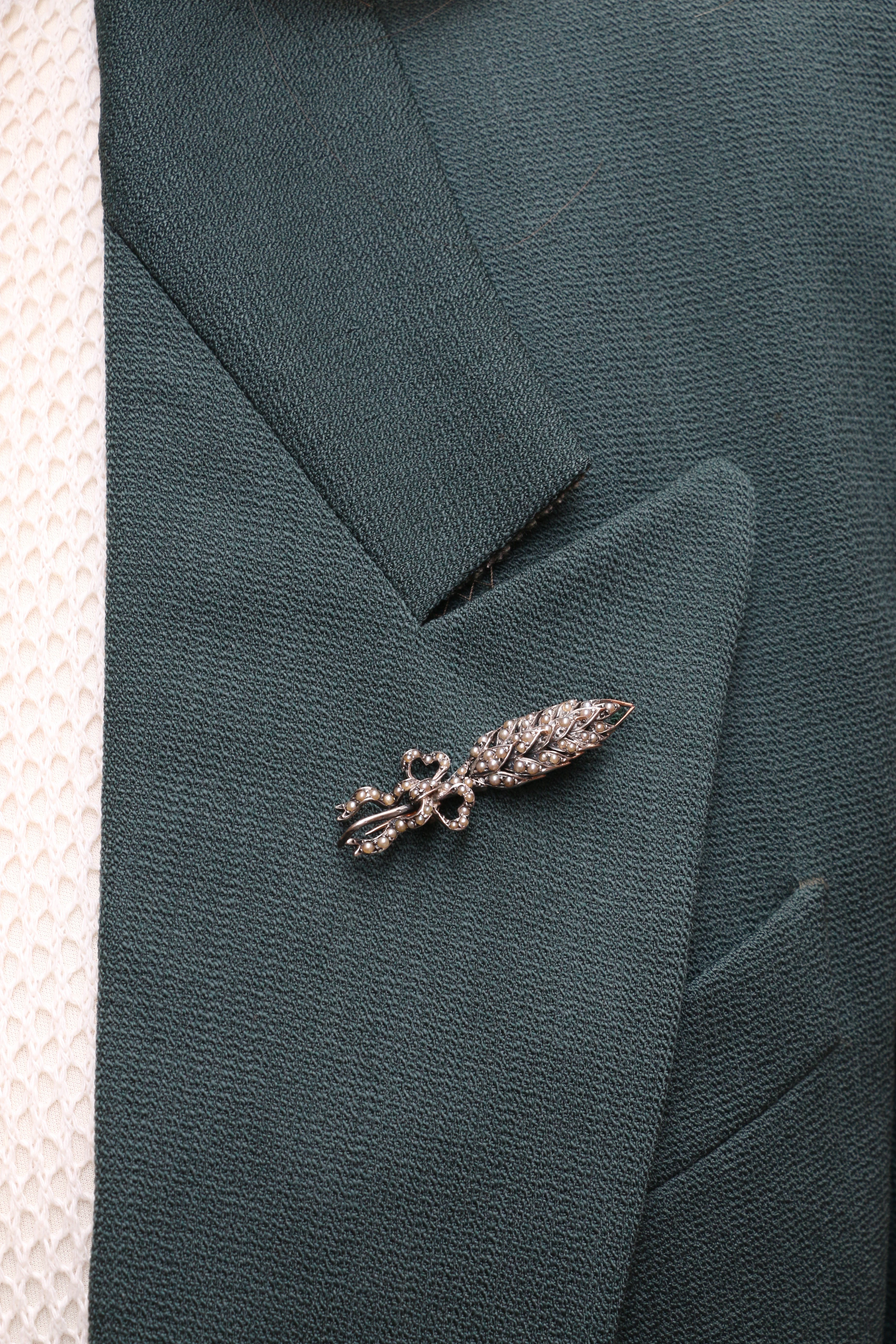 broche épis perle style Louis XVI