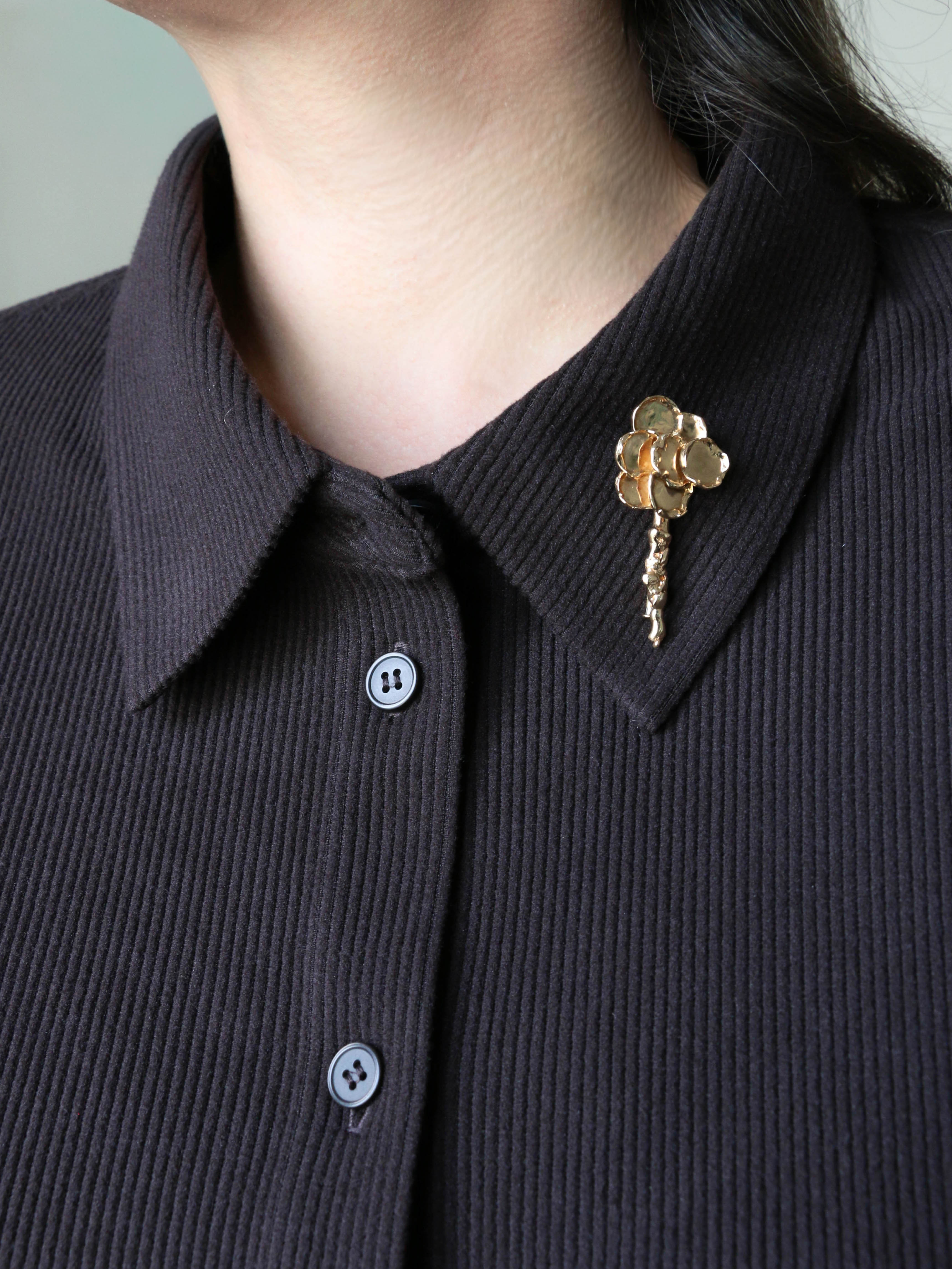 CHAUMET Broche bouquet de fleurs or jaune