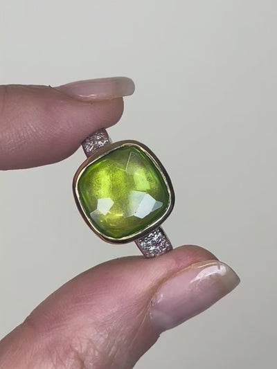 POMELLATO Bague Sheherazade diamants peridot