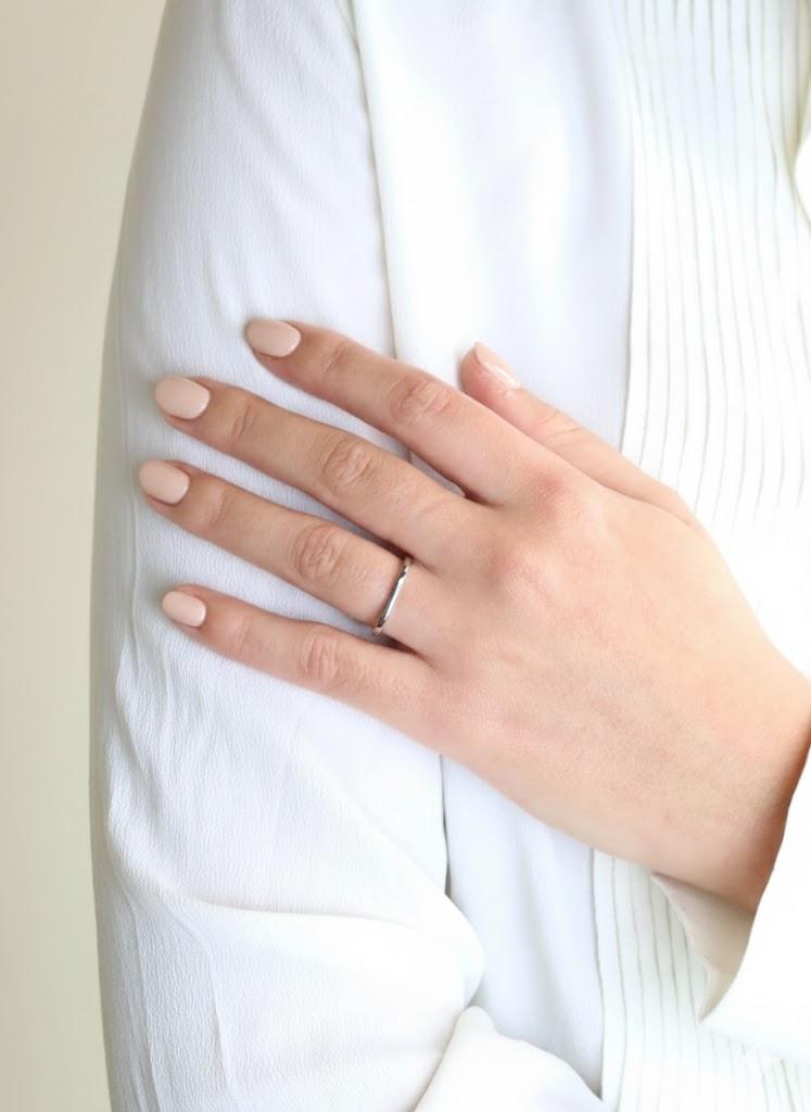 DINH VAN Alliance carrée or blanc